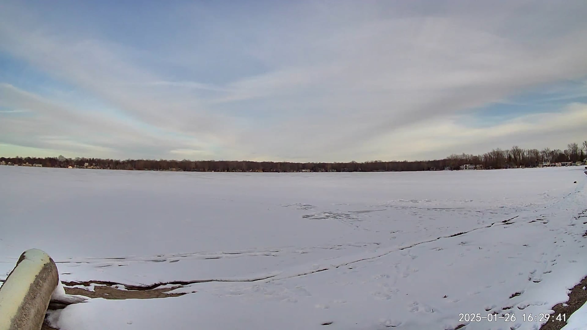 Winona Lake Sunset — January 26, 2025