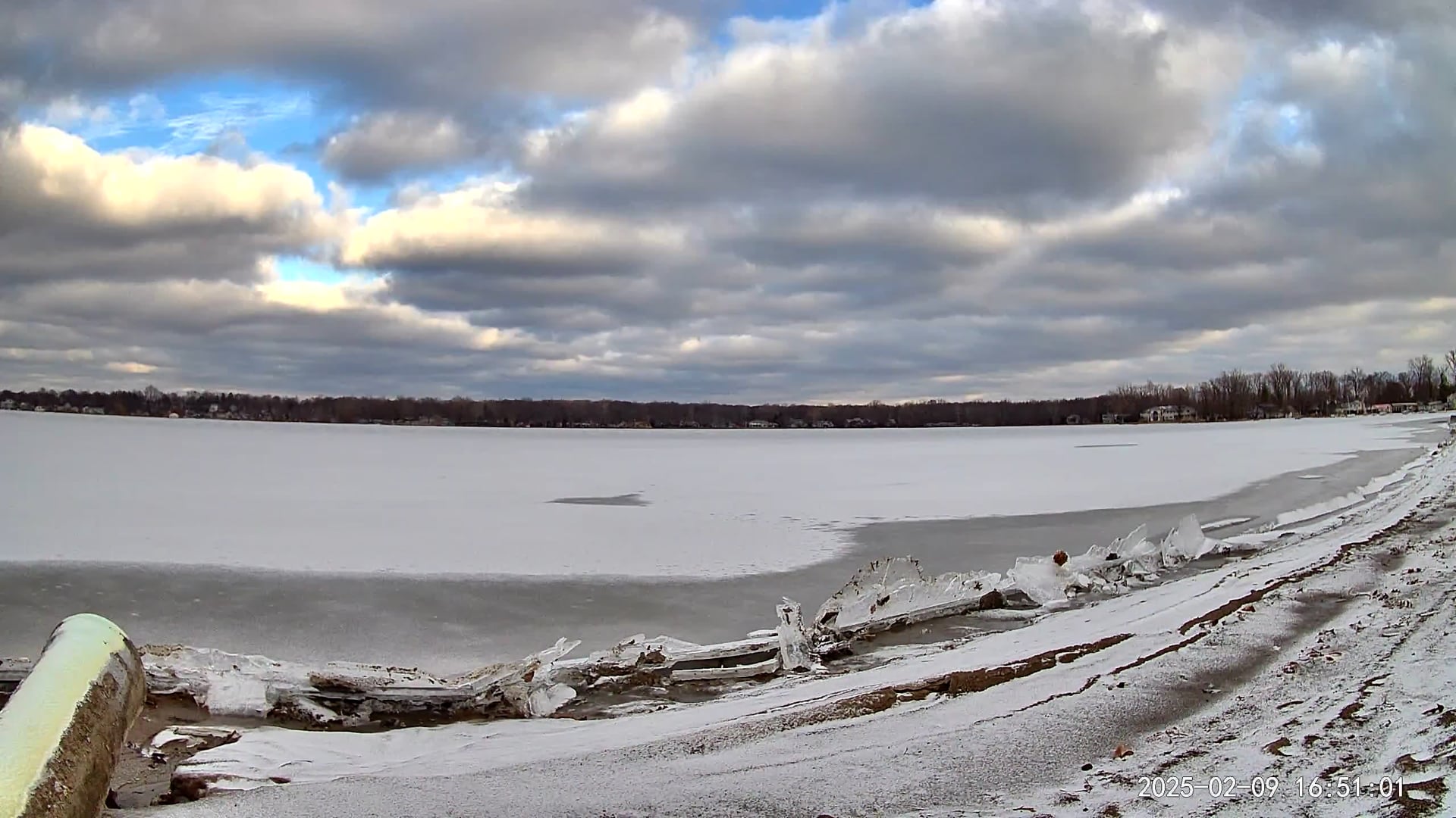 Winona Lake Sunset — February 9, 2025