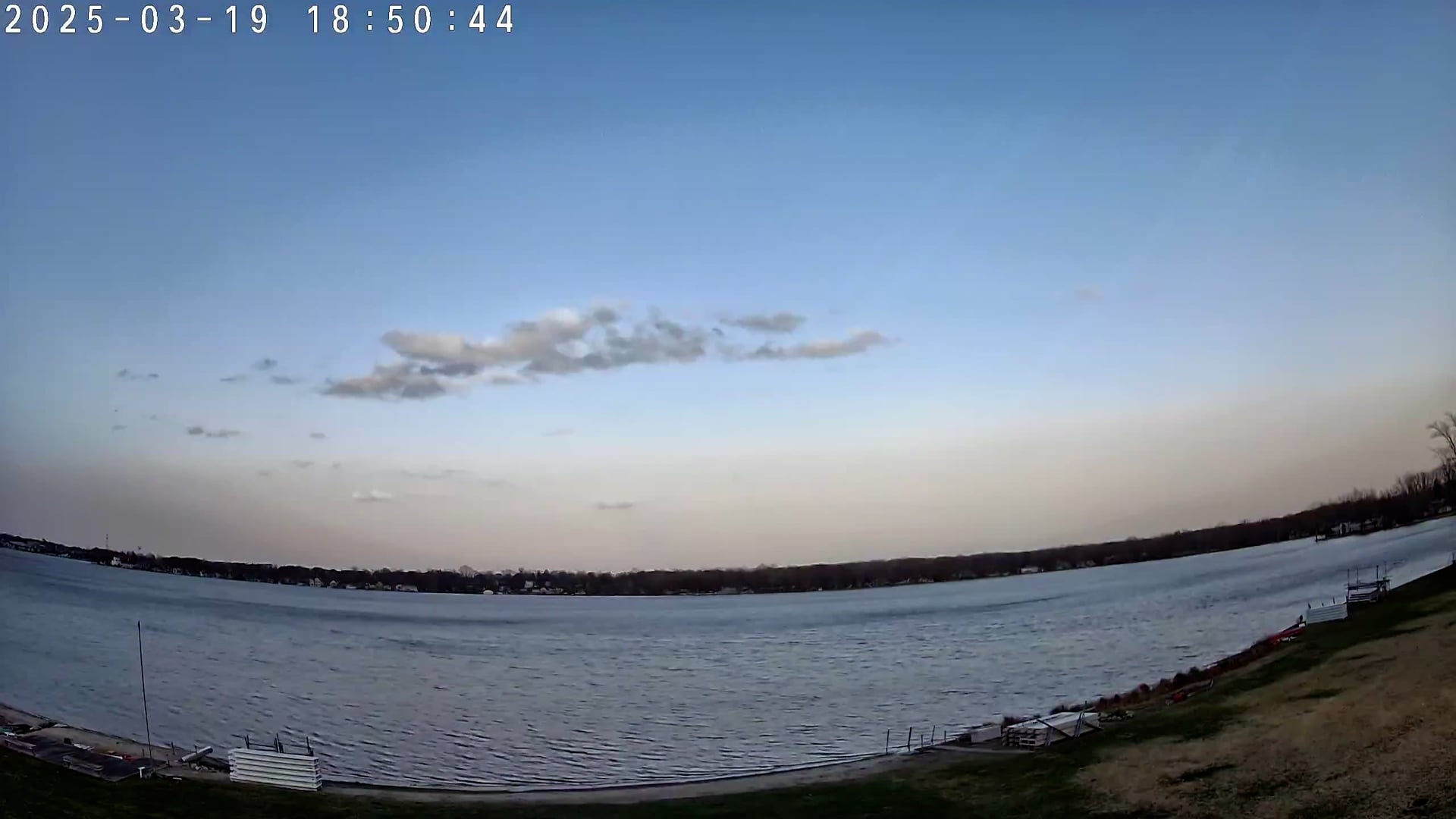 Winona Lake Sunset — March 19, 2025