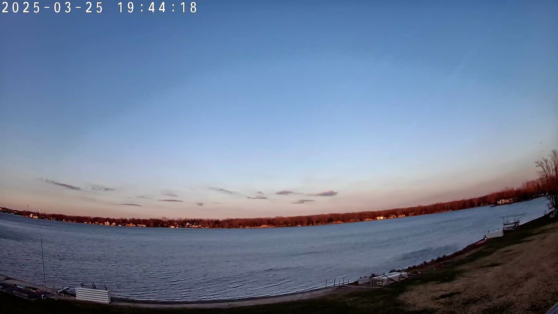 Winona Lake Sunset — March 25, 2025