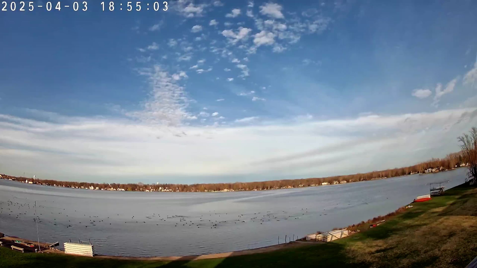 Winona Lake Sunset — April 3, 2025