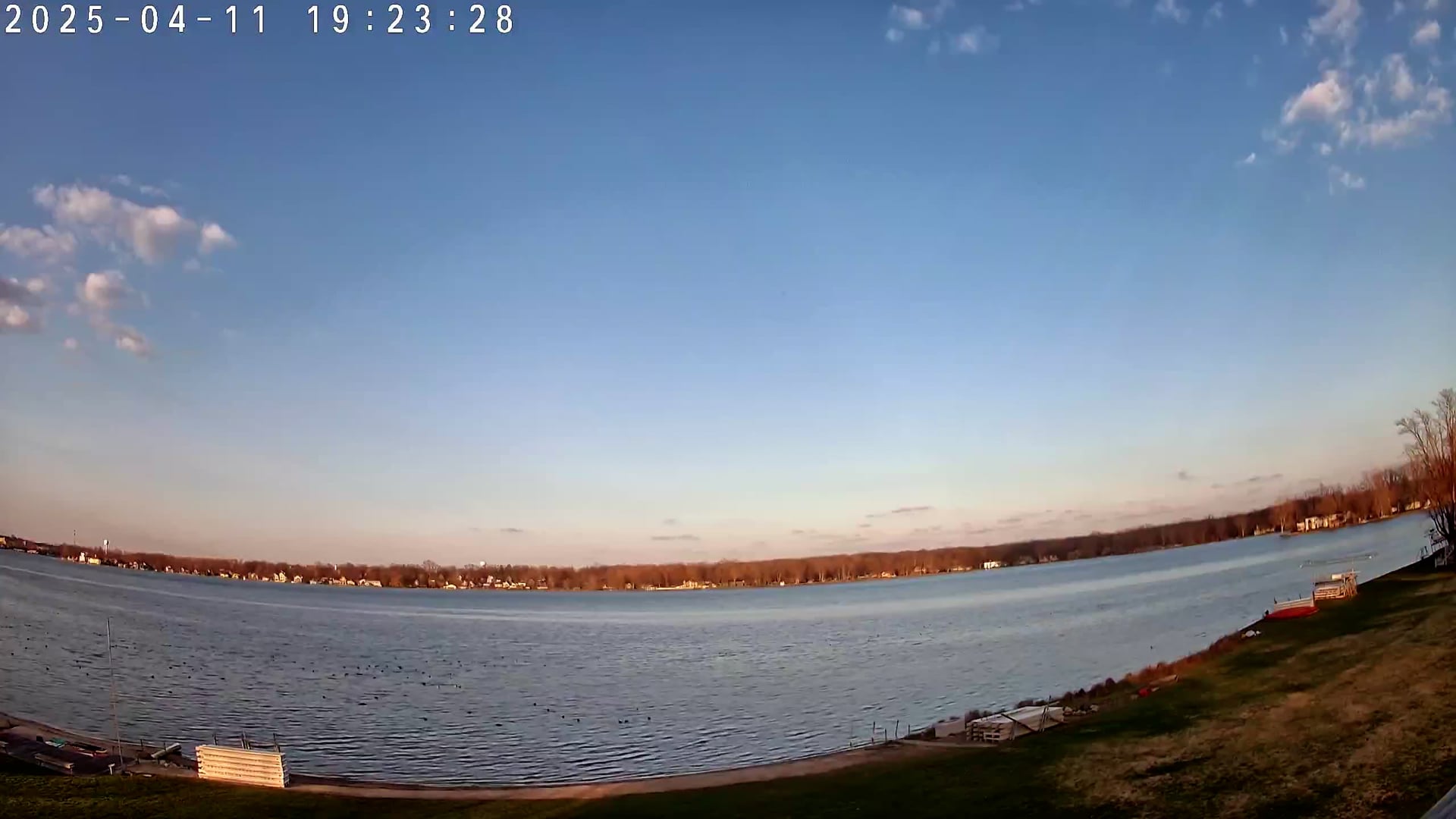 Winona Lake Sunset — April 11, 2025