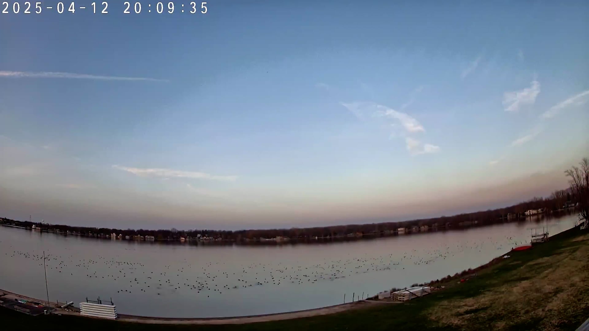 Winona Lake Sunset — April 12, 2025
