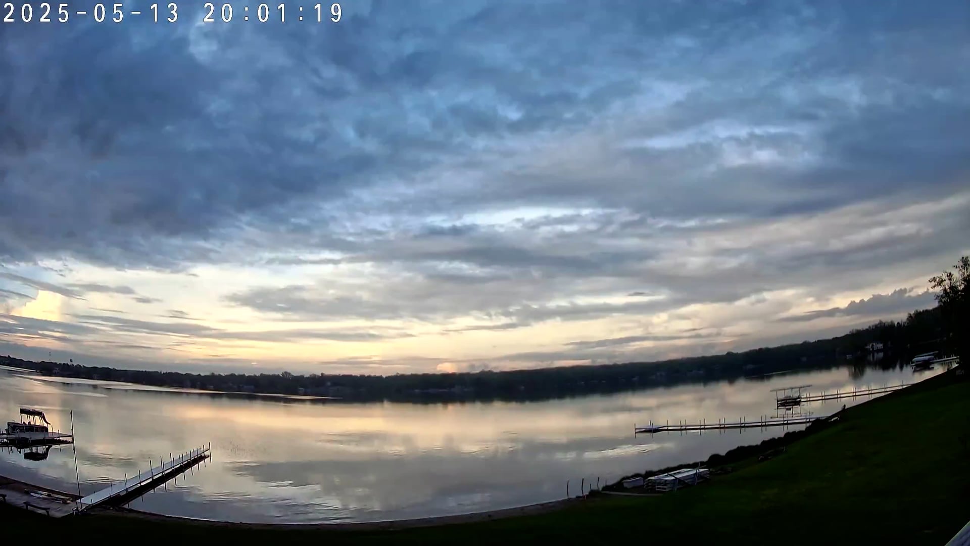 Winona Lake Sunset — May 13, 2025