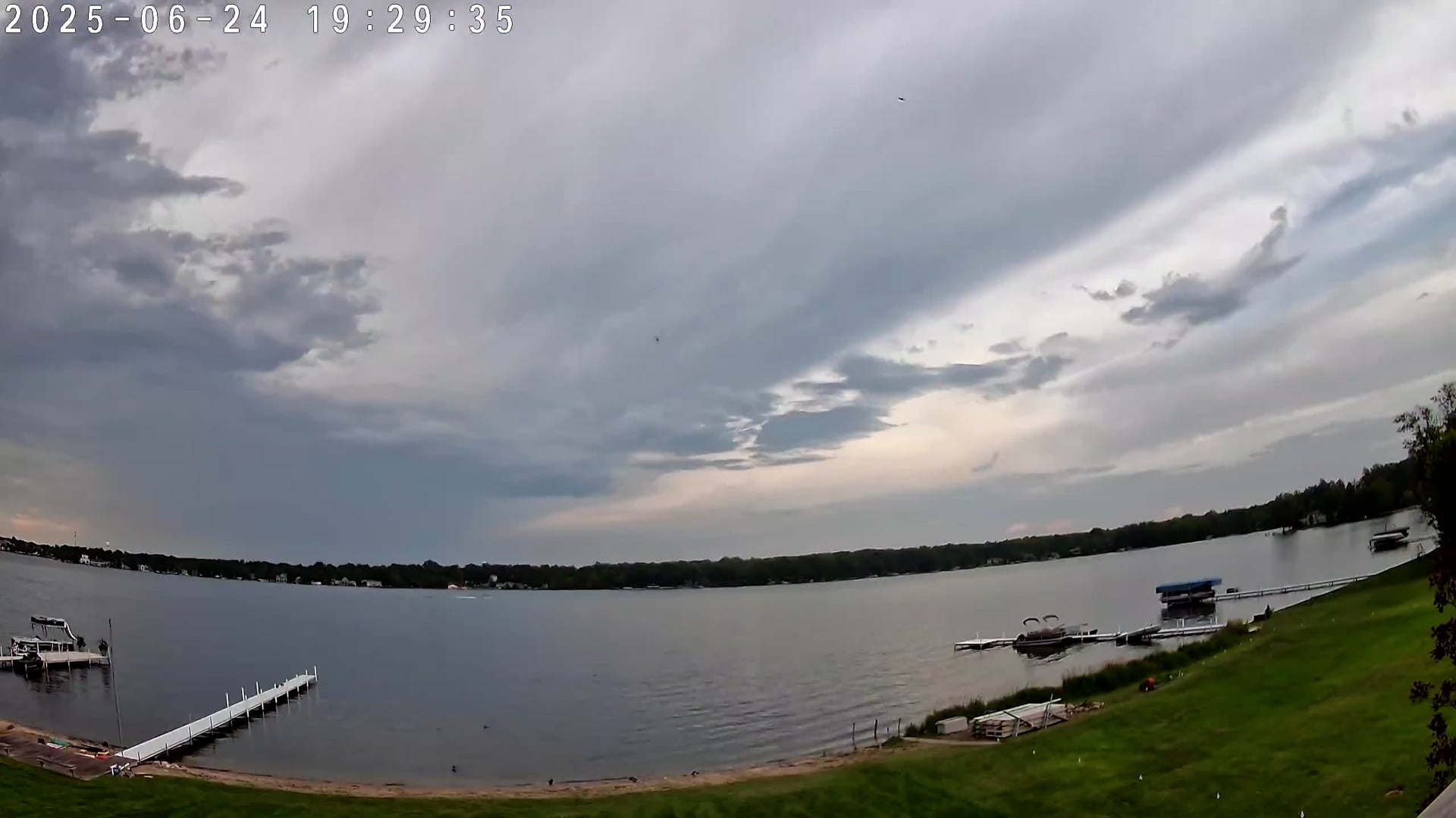 Winona Lake Sunset — June 24, 2025