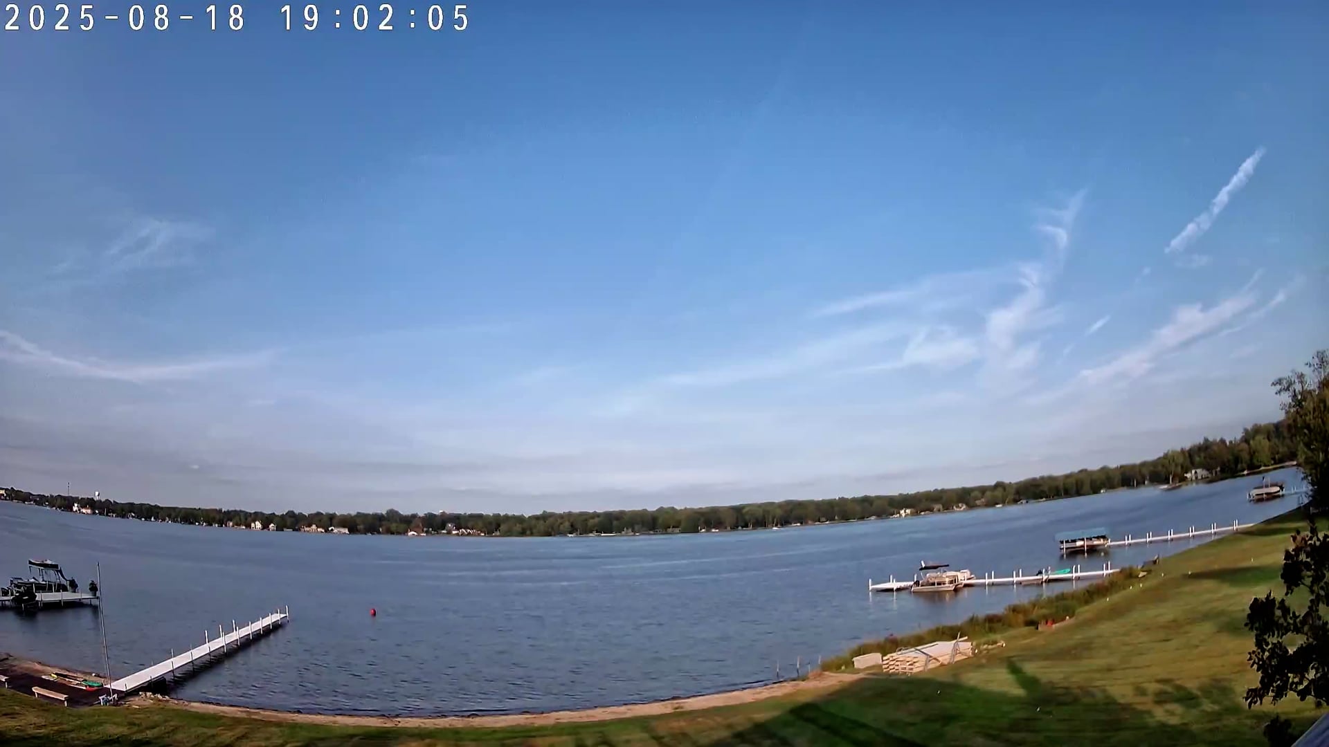 Winona Lake Sunset — August 18, 2025