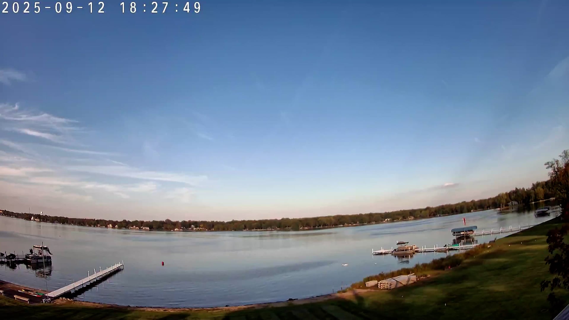 Winona Lake Sunset — September 12, 2025