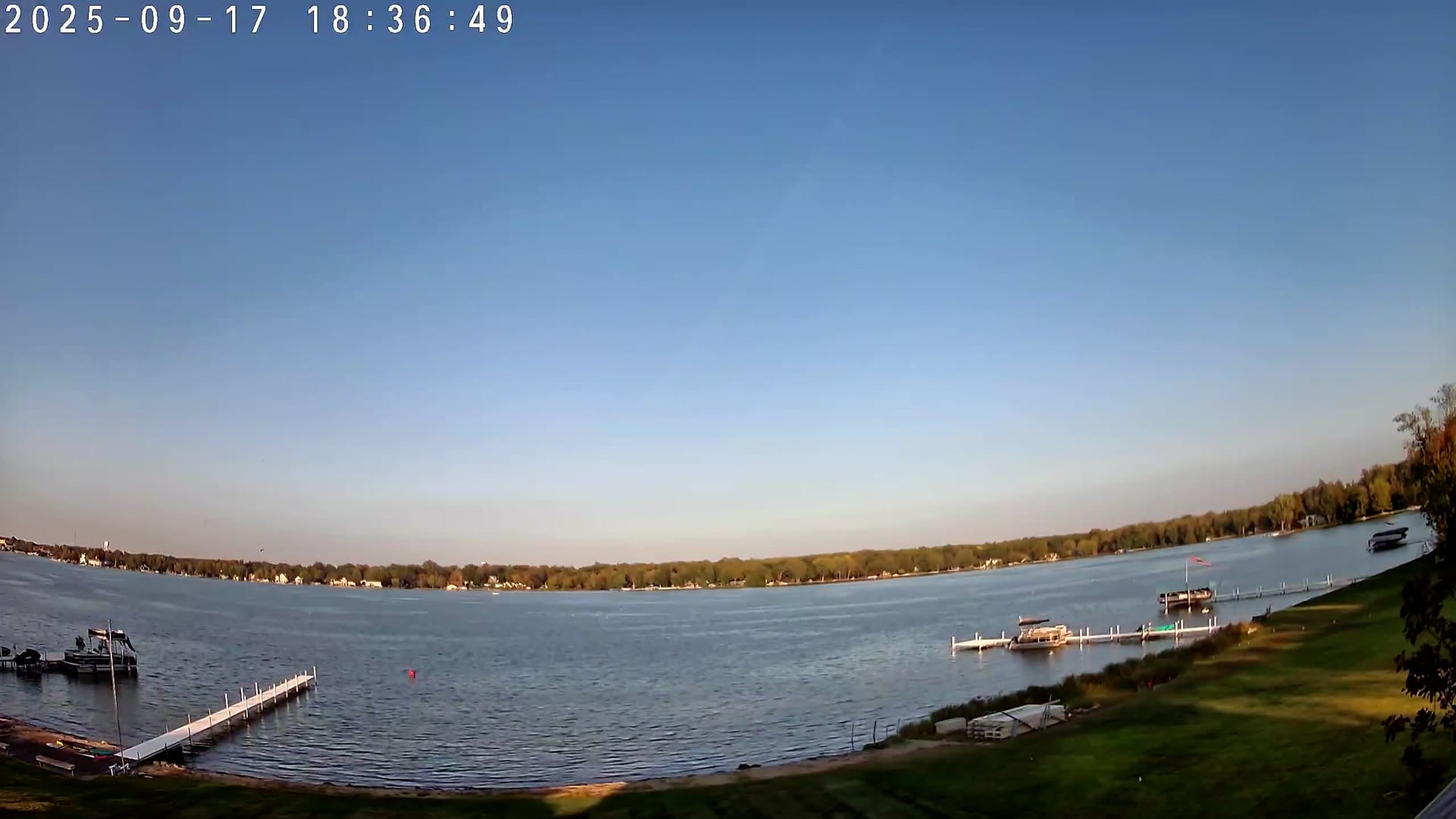 Winona Lake Sunset — September 17, 2025