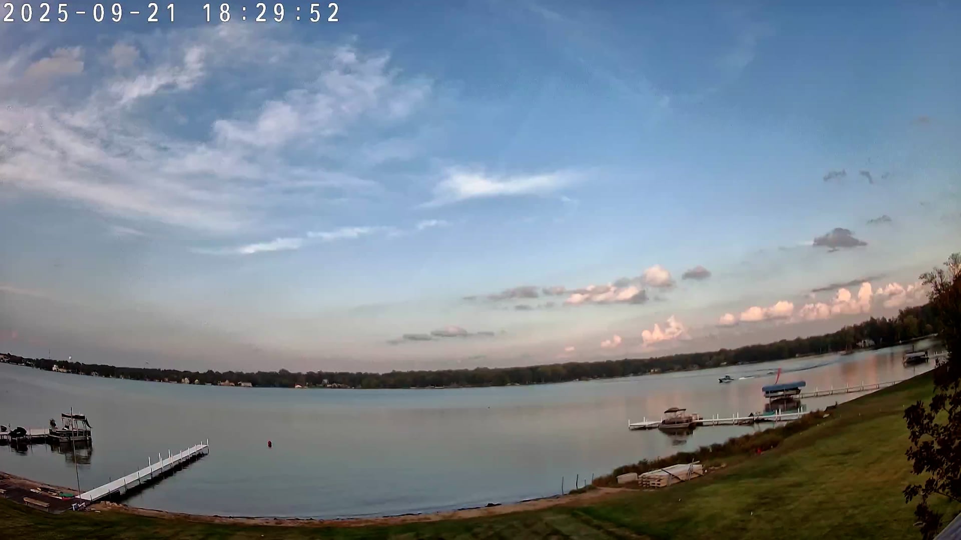 Winona Lake Sunset — September 21, 2025