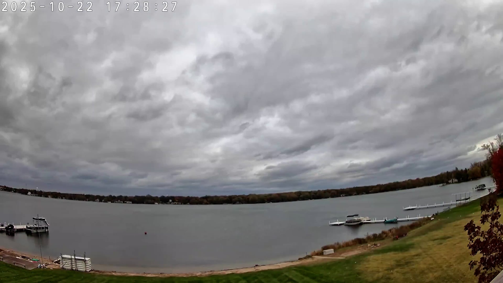 Winona Lake Sunset — October 22, 2025