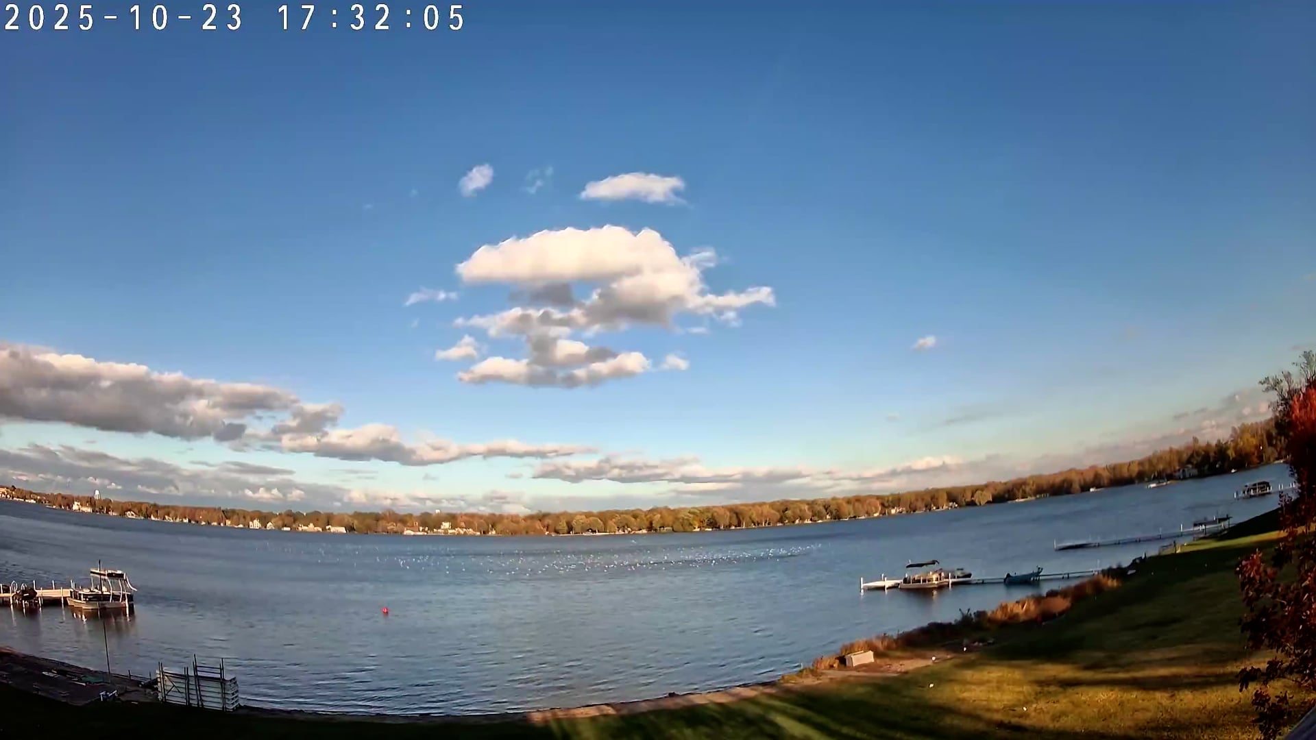Winona Lake Sunset — October 23, 2025