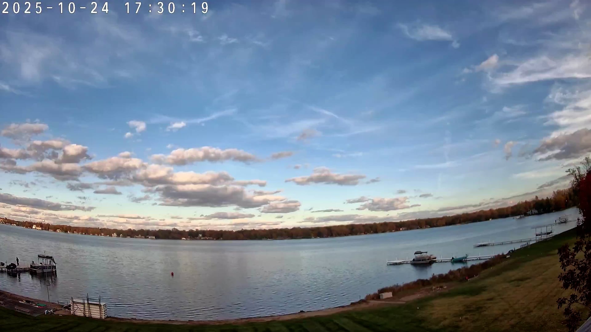 Winona Lake Sunset — October 24, 2025