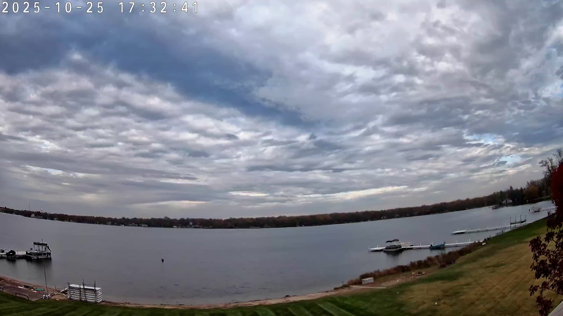 Winona Lake Sunset — October 25, 2025