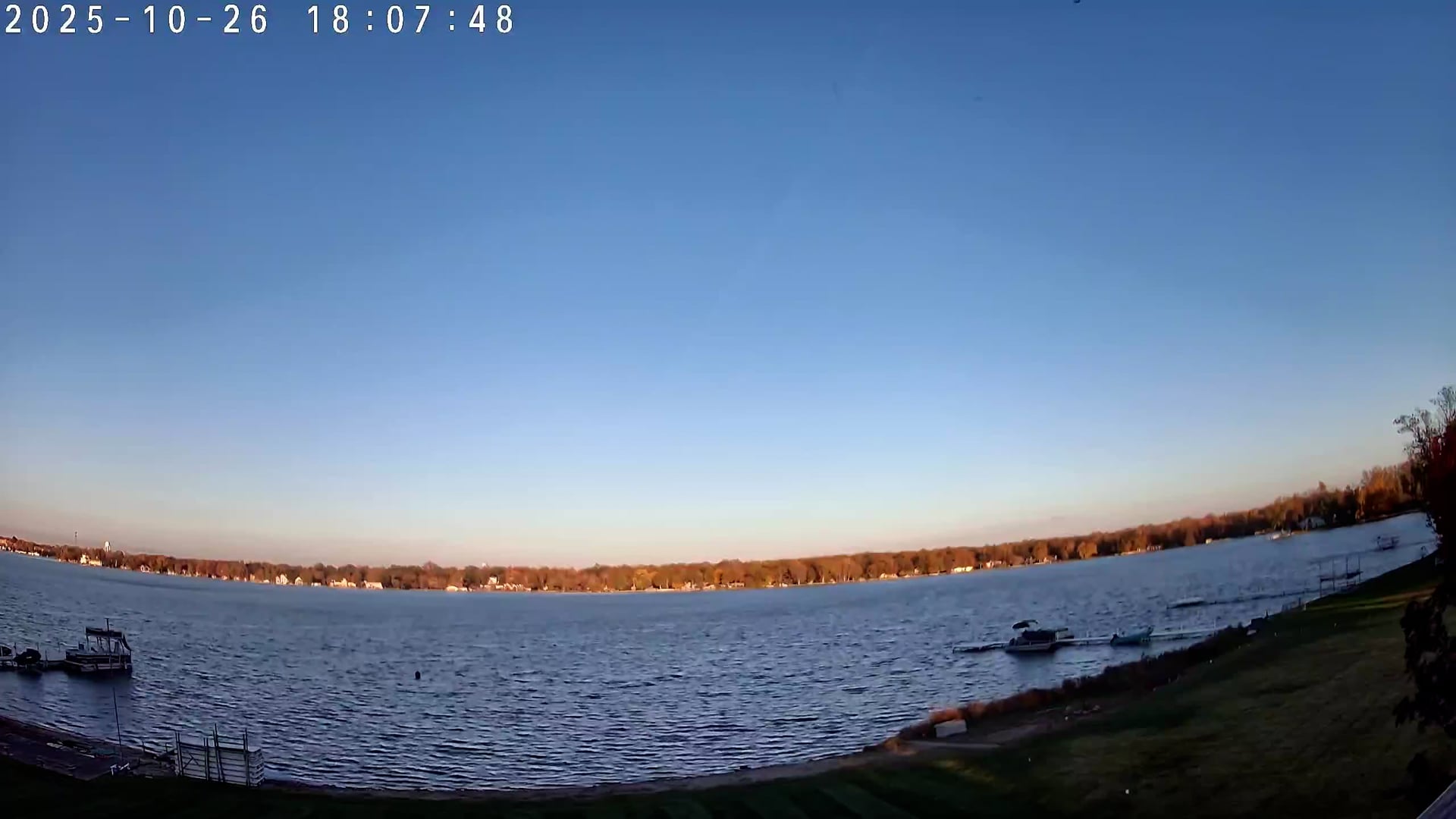 Winona Lake Sunset — October 26, 2025