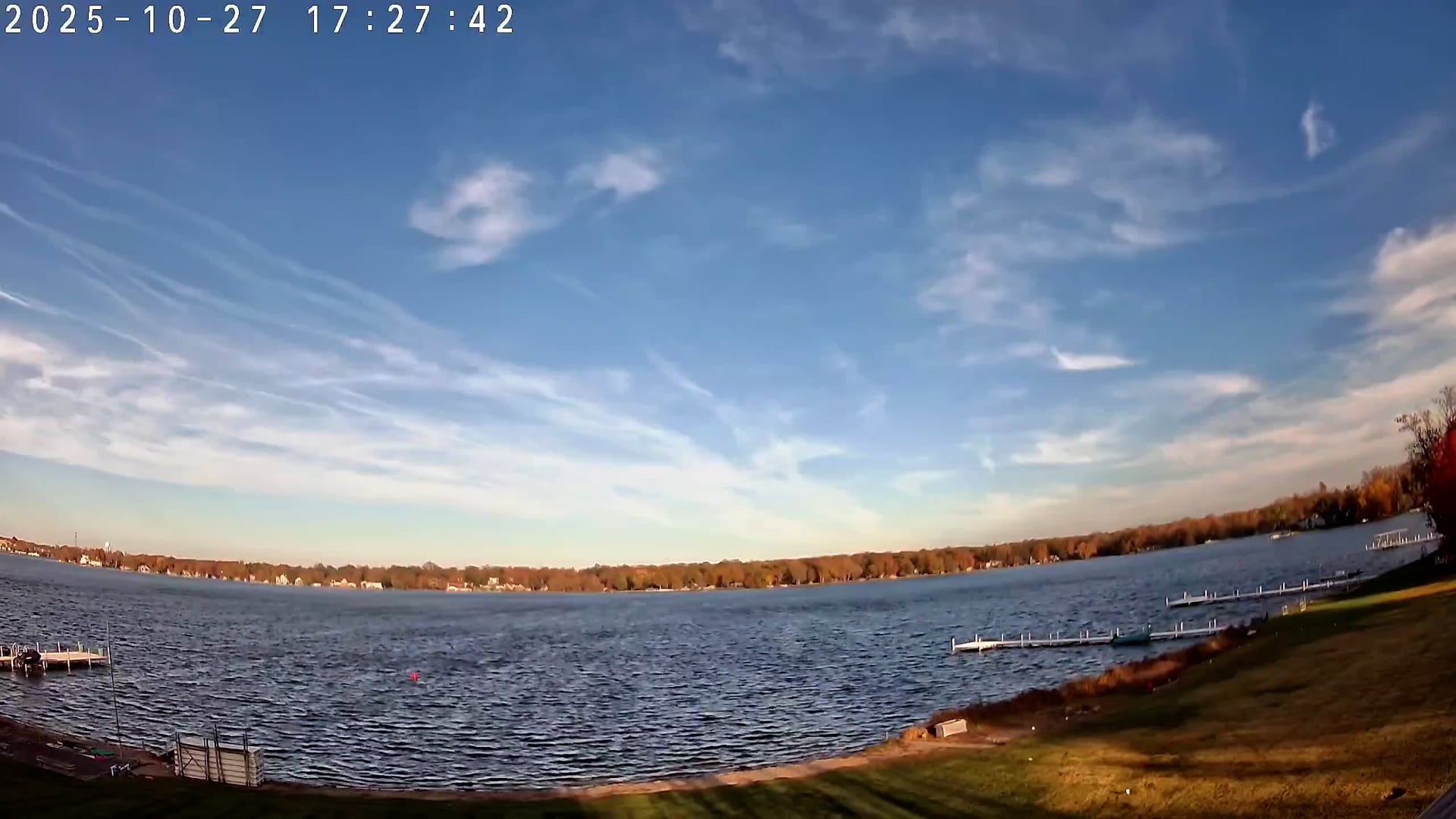 Winona Lake Sunset — October 27, 2025