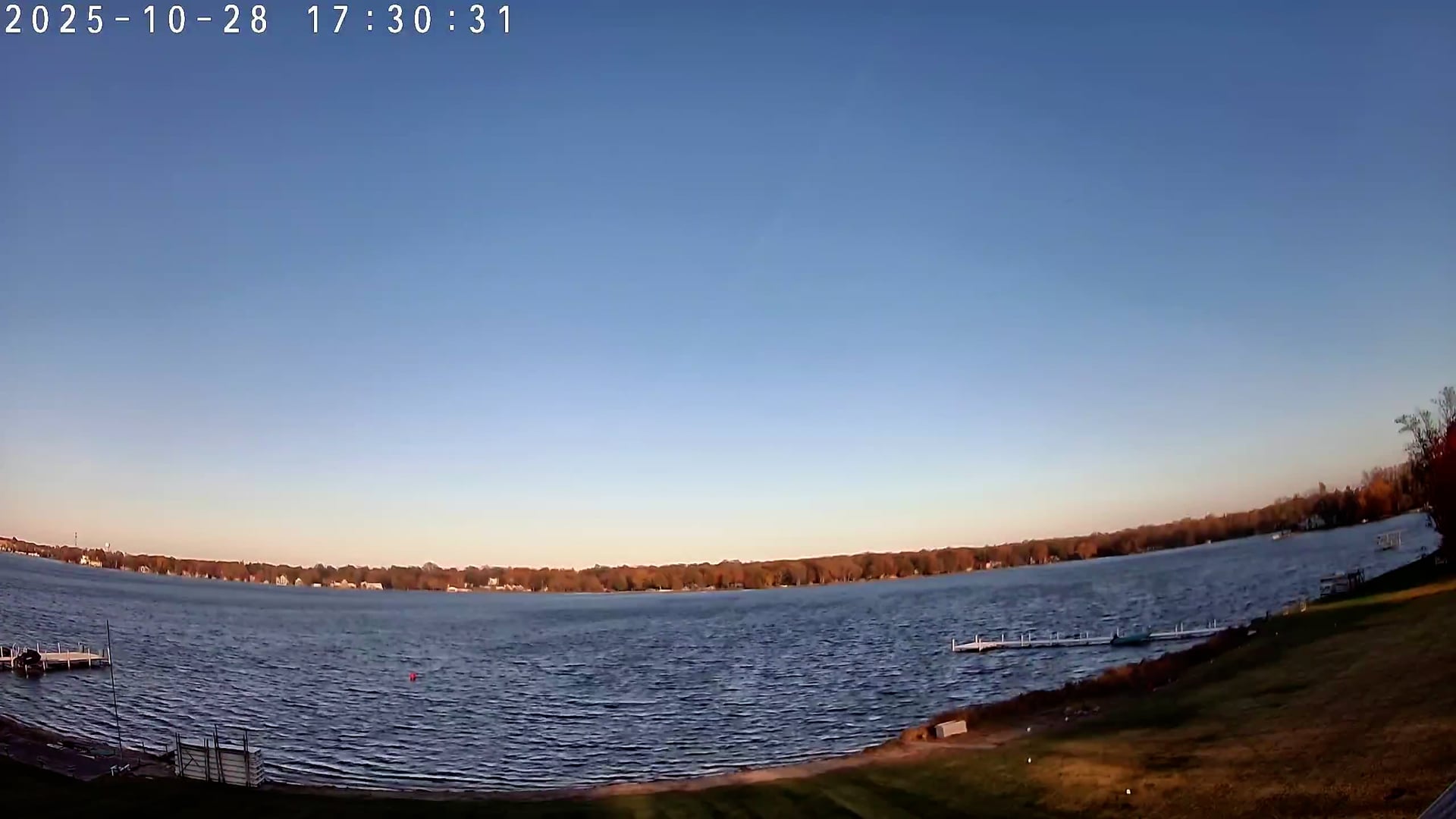Winona Lake Sunset — October 28, 2025