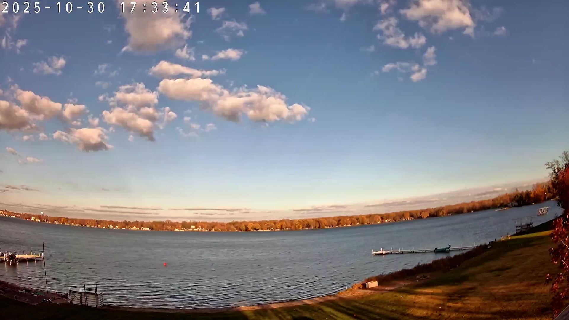 Winona Lake Sunset — October 30, 2025