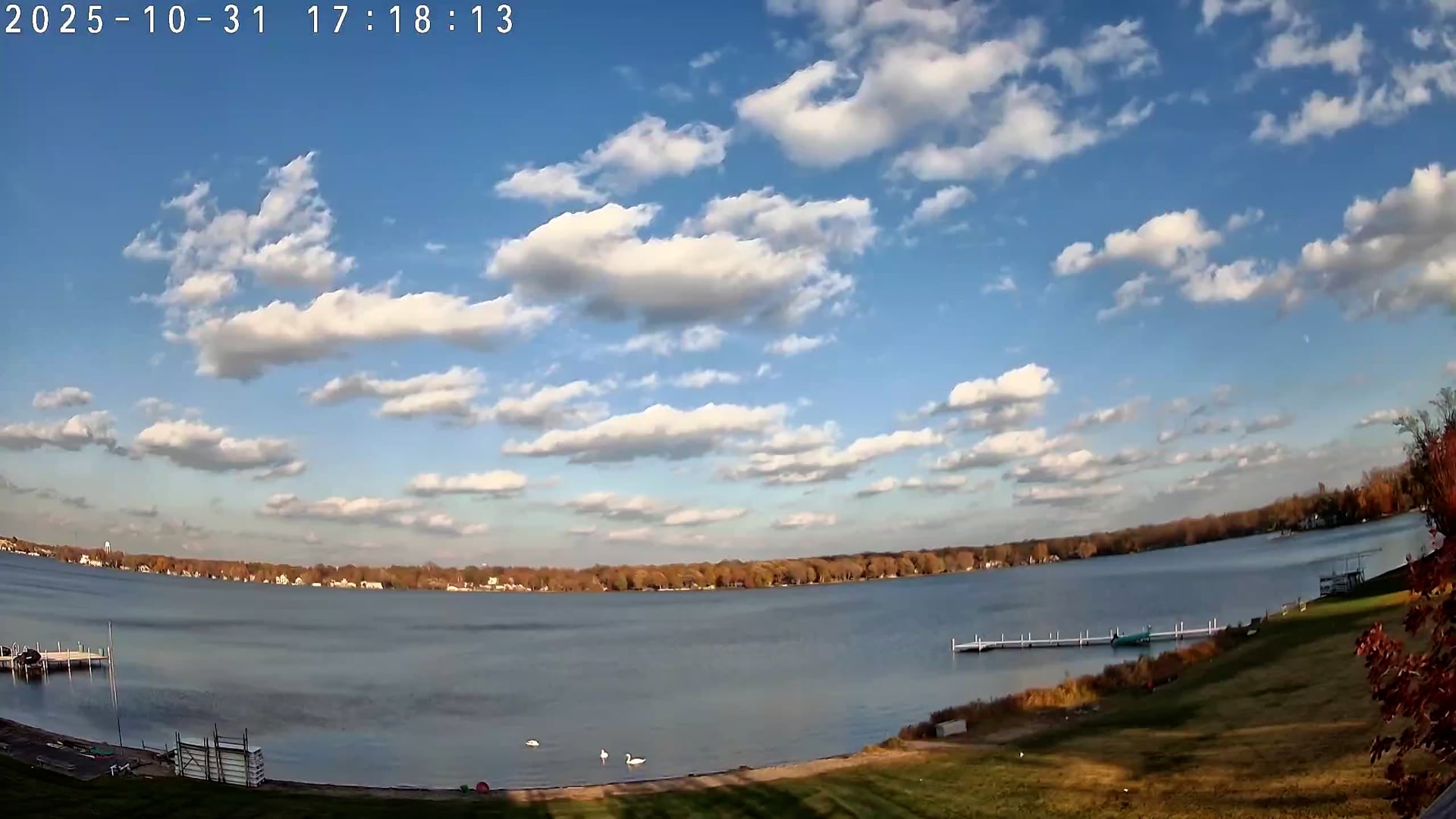 Winona Lake Sunset — October 31, 2025
