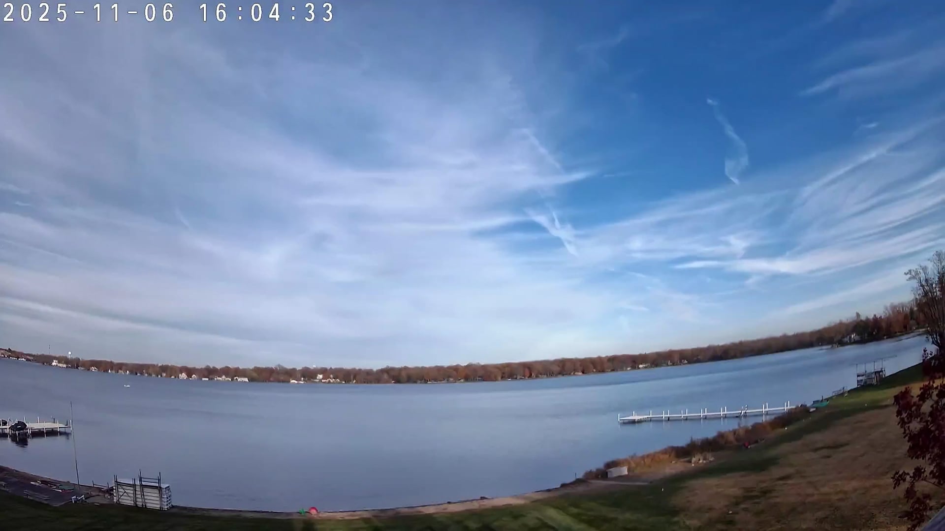 Winona Lake Sunset — November 6, 2025