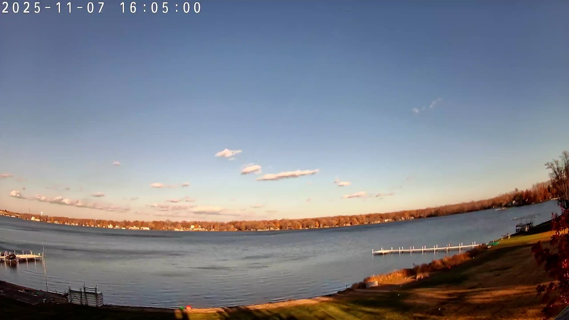 Winona Lake Sunset — November 7, 2025