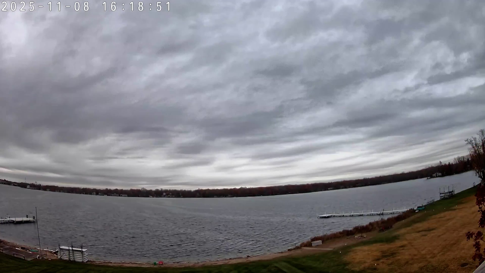Winona Lake Sunset — November 8, 2025
