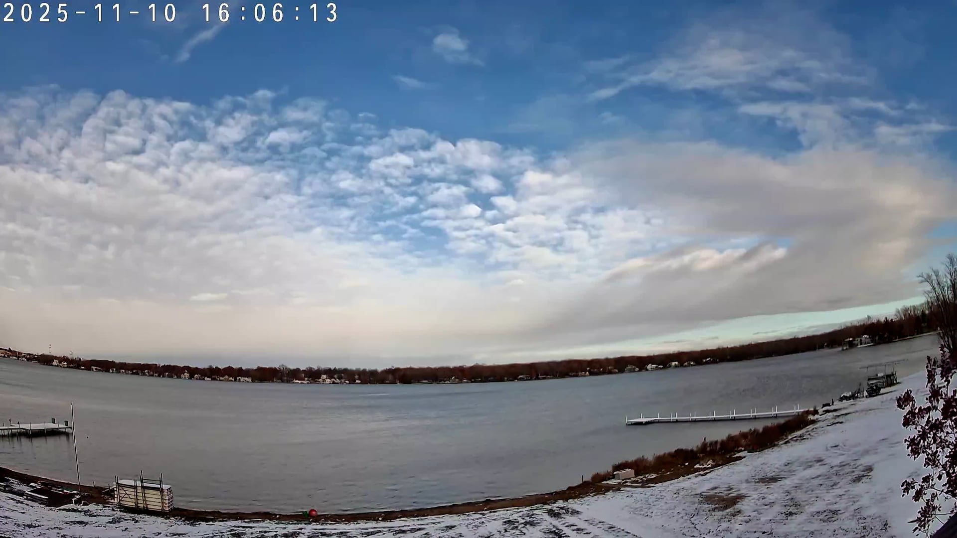 Winona Lake Sunset — November 10, 2025