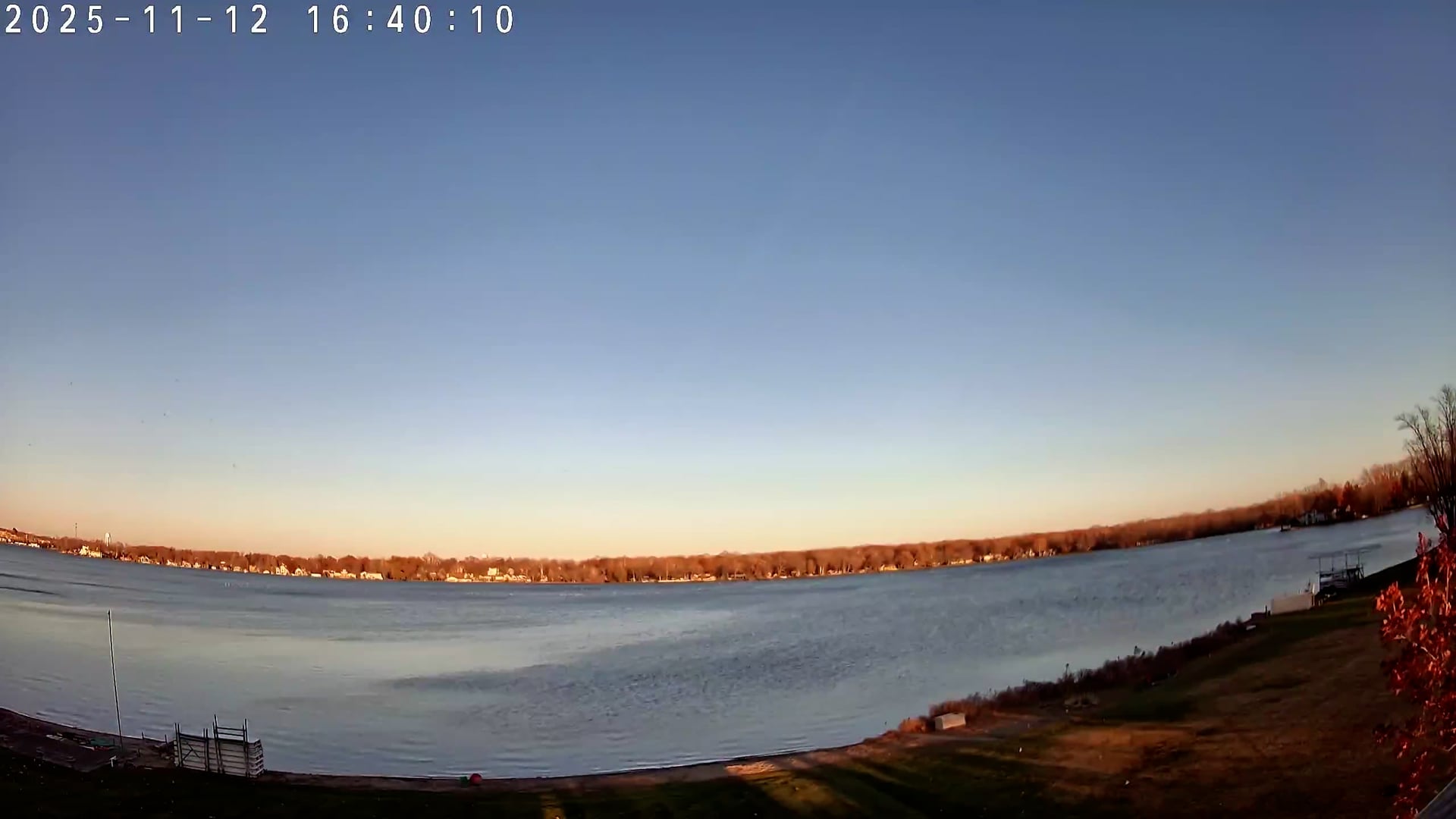 Winona Lake Sunset — November 12, 2025