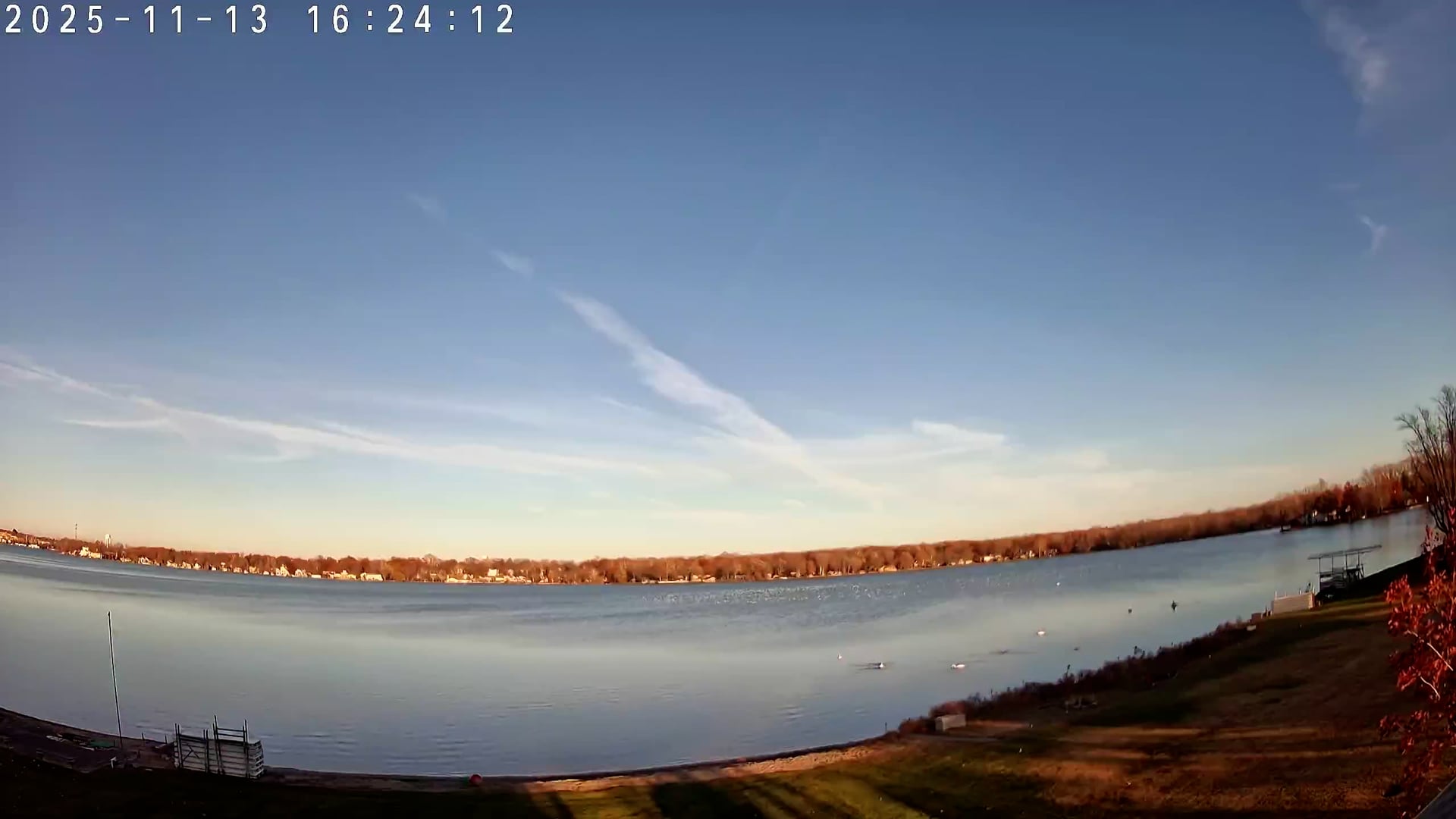 Winona Lake Sunset — November 13, 2025