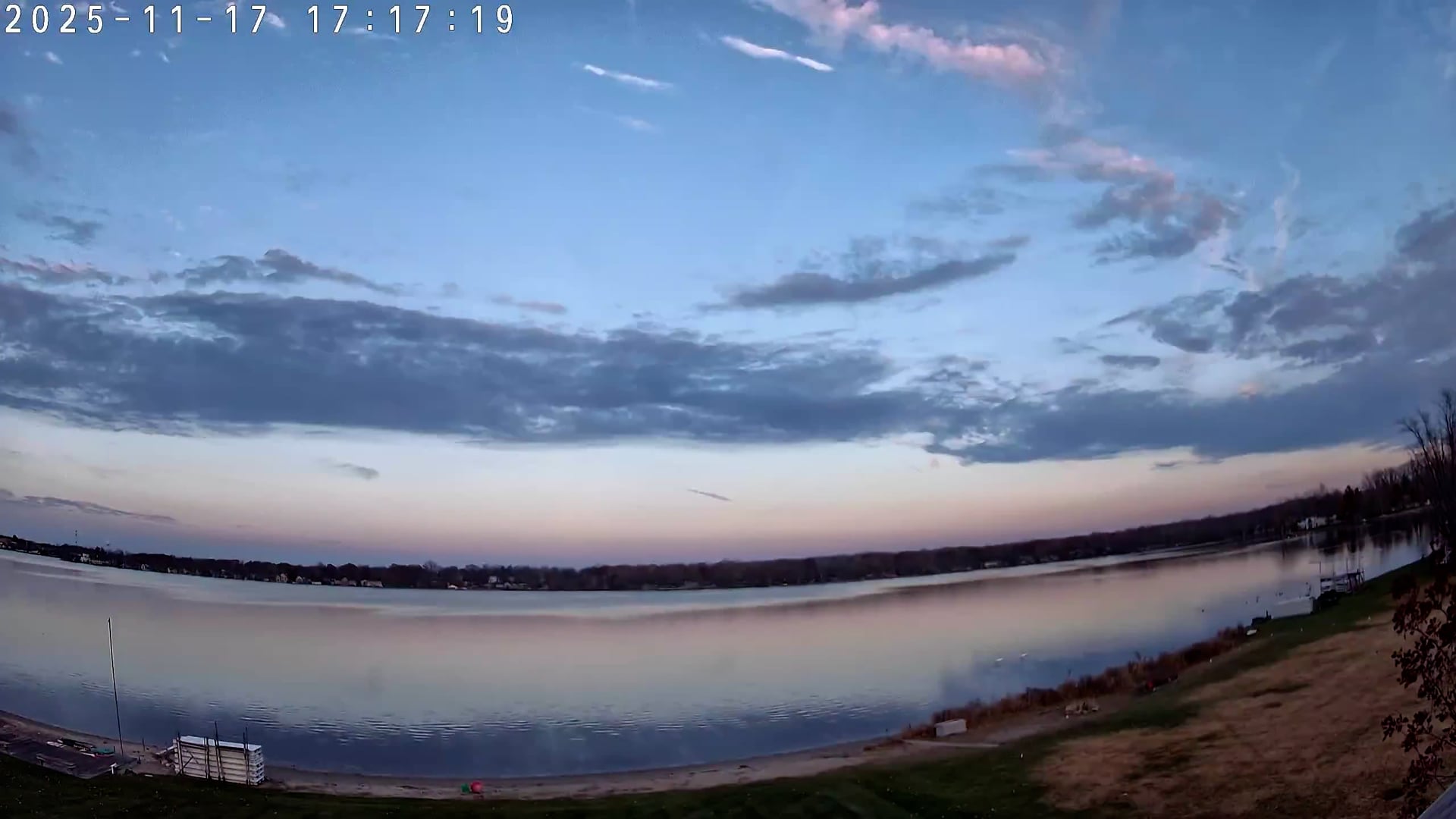 Winona Lake Sunset — November 17, 2025