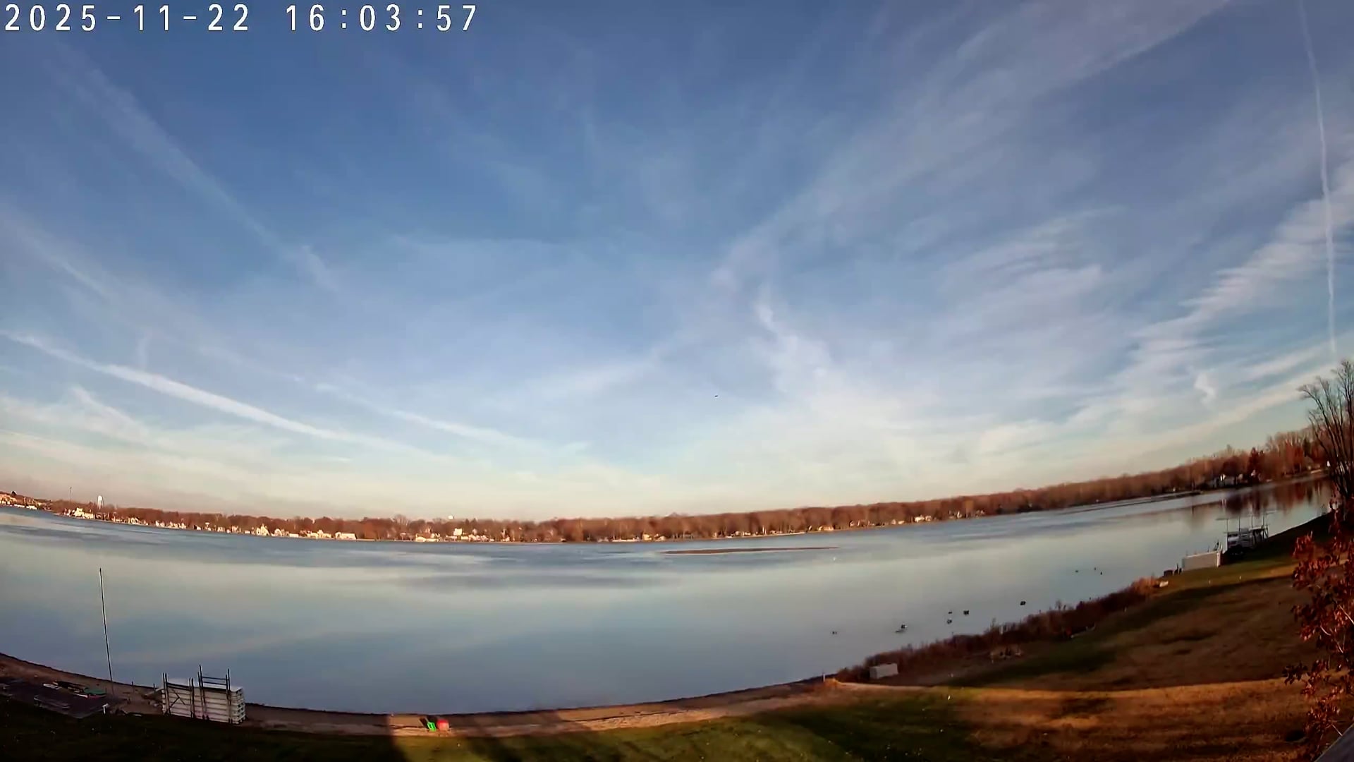 Winona Lake Sunset — November 22, 2025