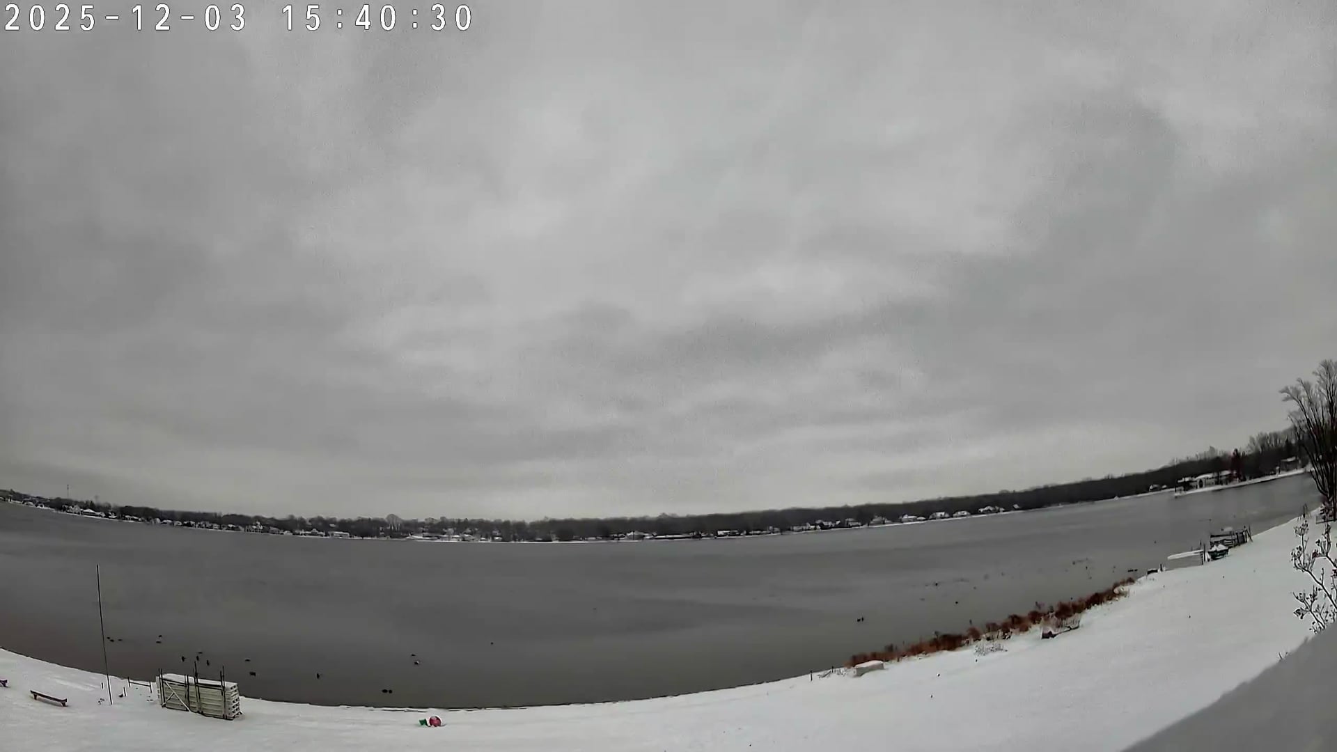 Winona Lake Sunset — December 3, 2025