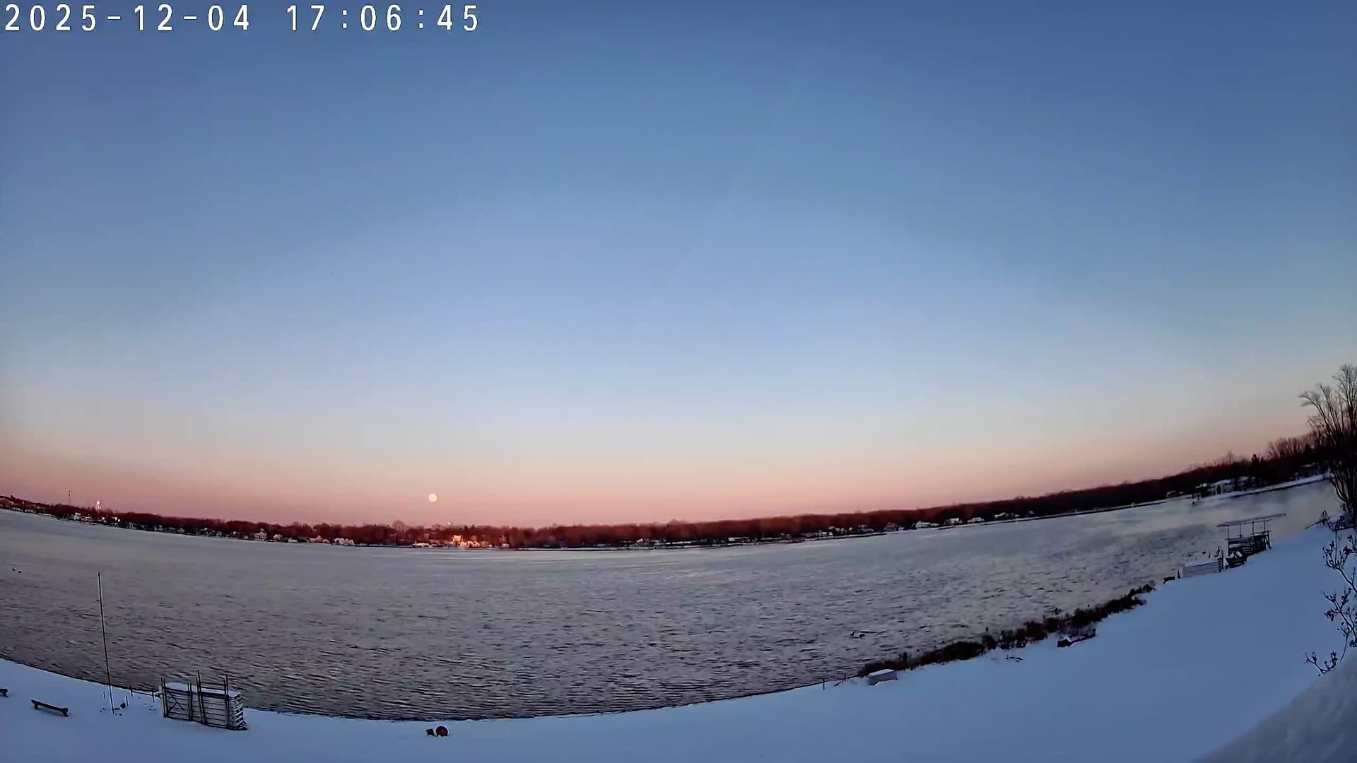 Winona Lake Sunset — December 4, 2025