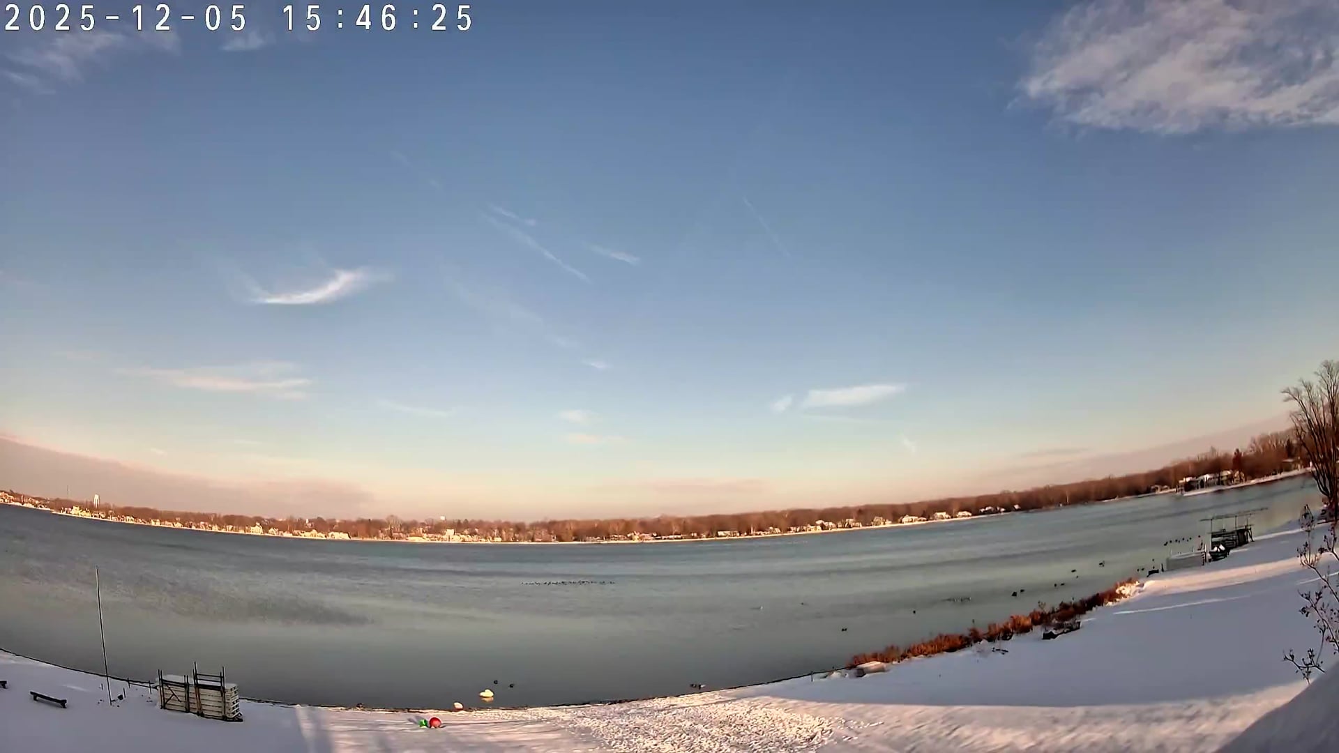 Winona Lake Sunset — December 5, 2025