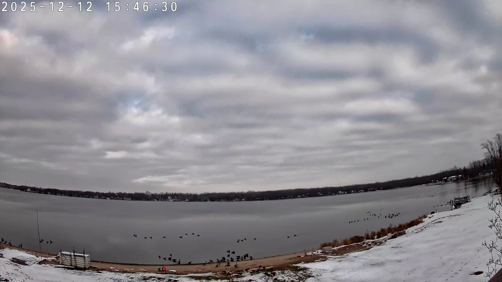 Winona Lake Sunset — December 12, 2025