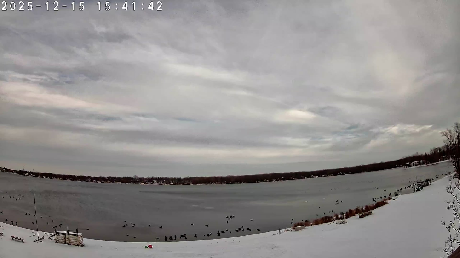 Winona Lake Sunset — December 15, 2025