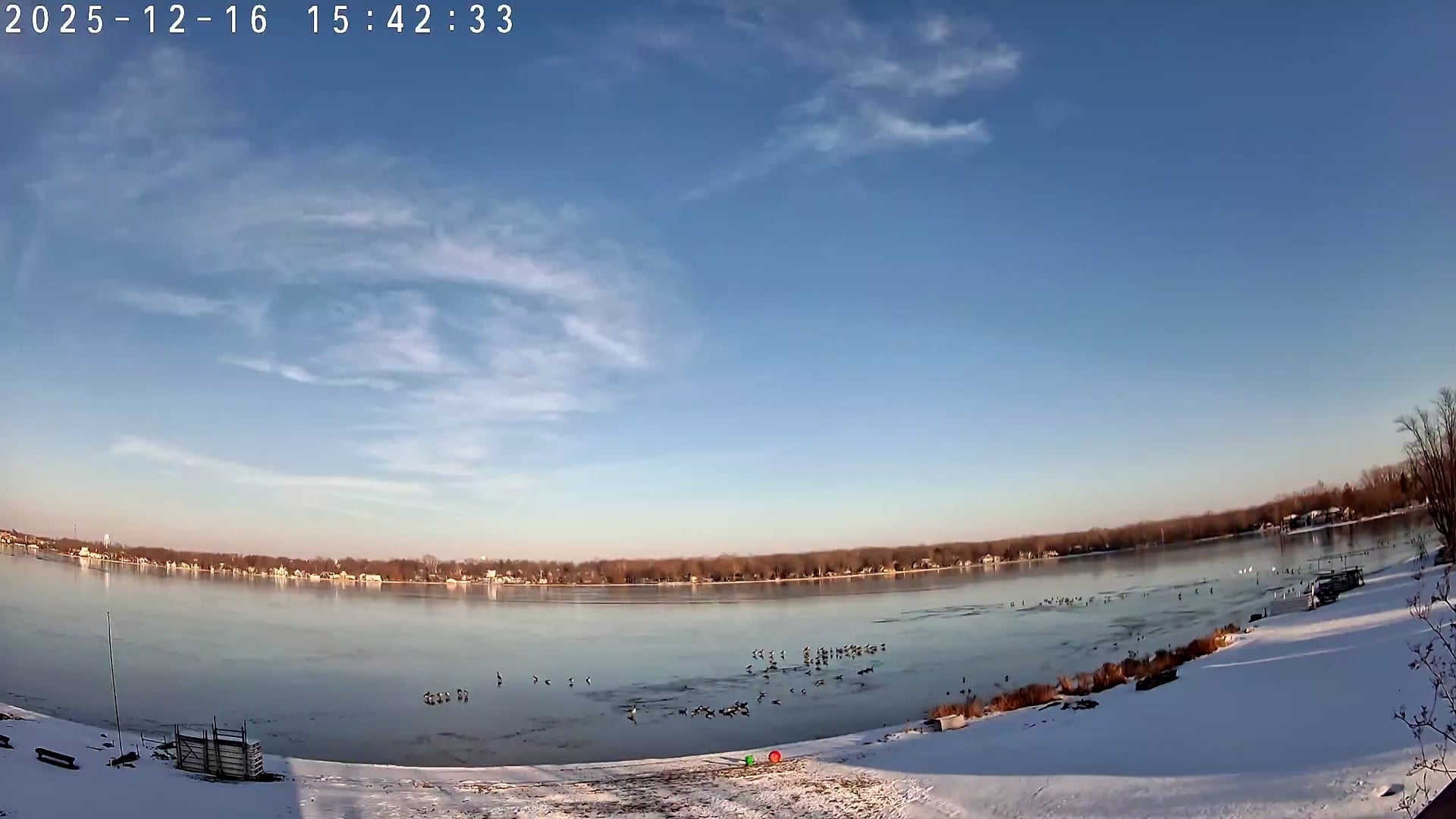 Winona Lake Sunset — December 16, 2025