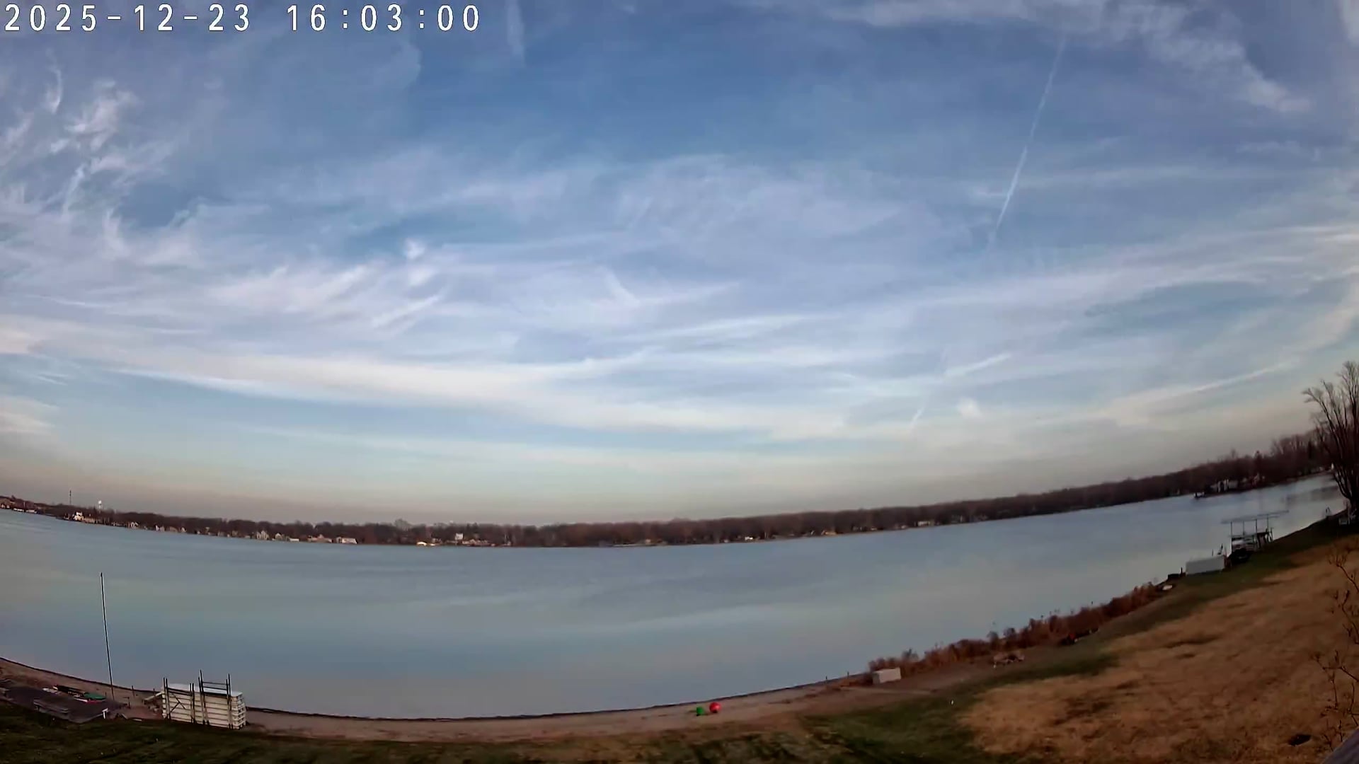 Winona Lake Sunset — December 23, 2025