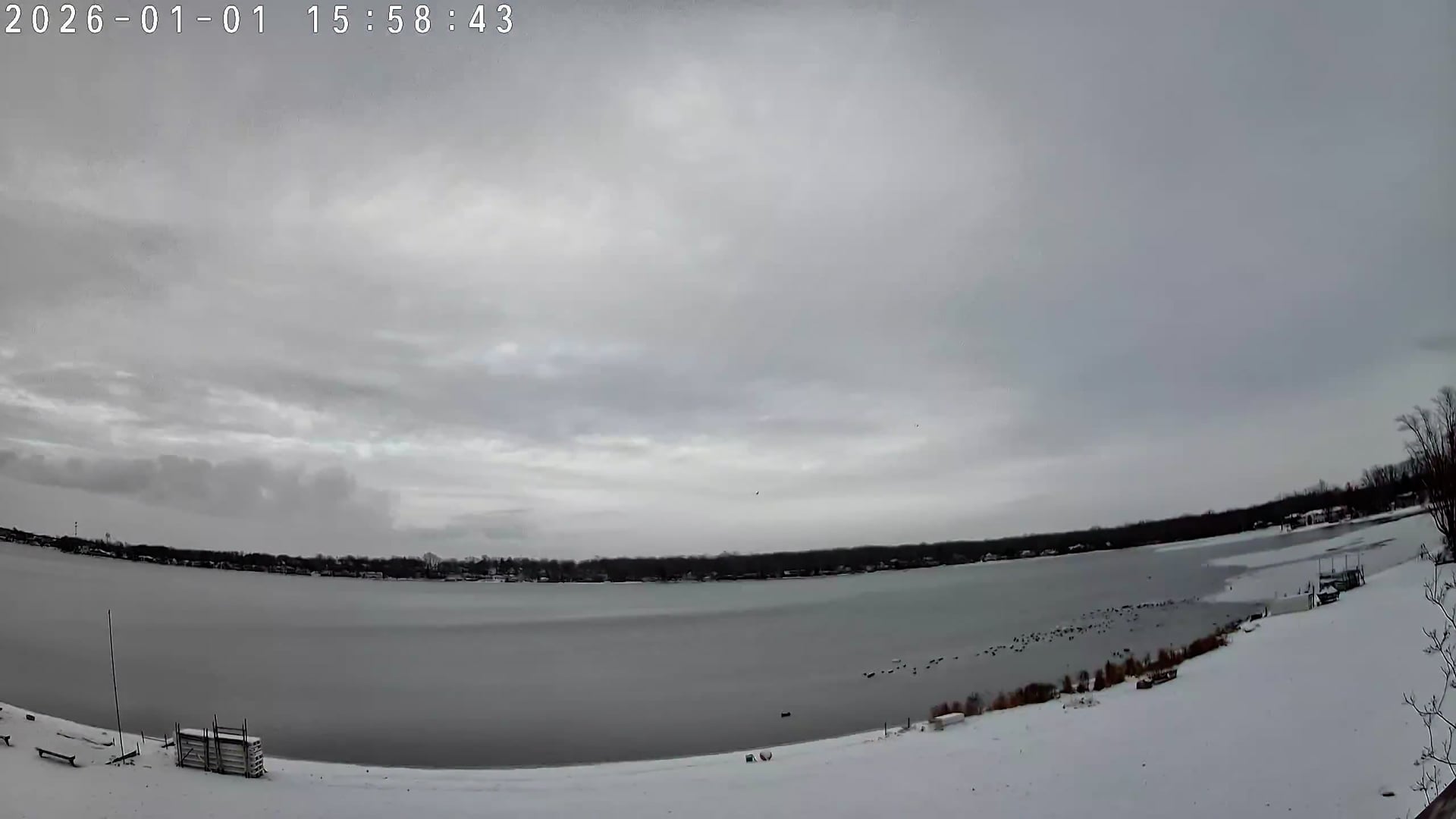 Winona Lake Sunset — January 1, 2026