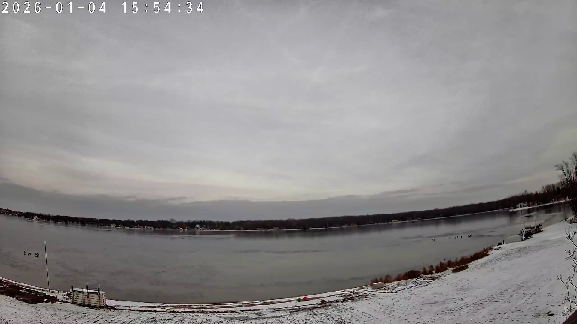 Winona Lake Sunset — January 4, 2026