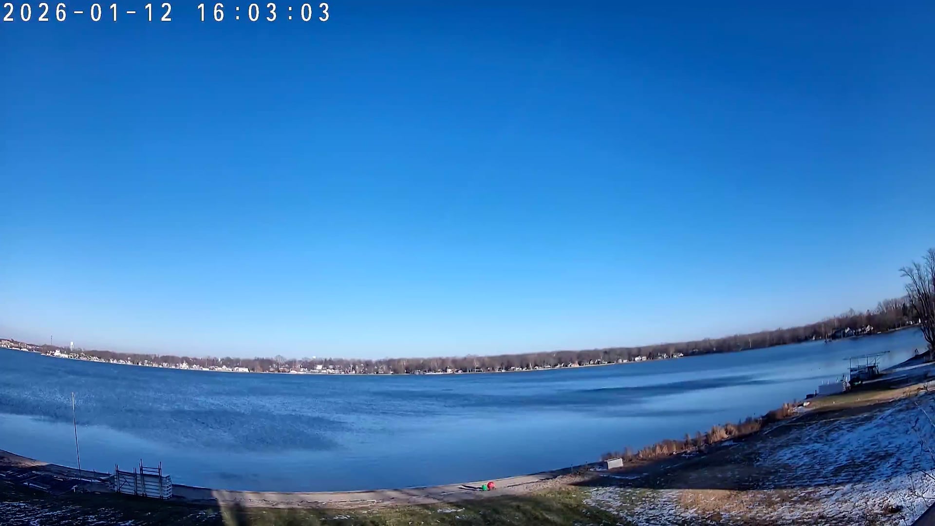 Winona Lake Sunset — January 12, 2026