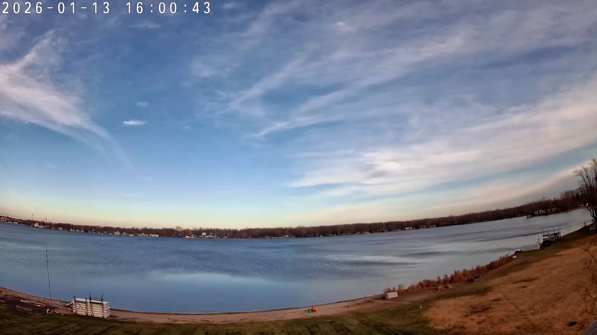Winona Lake Sunset — January 13, 2026