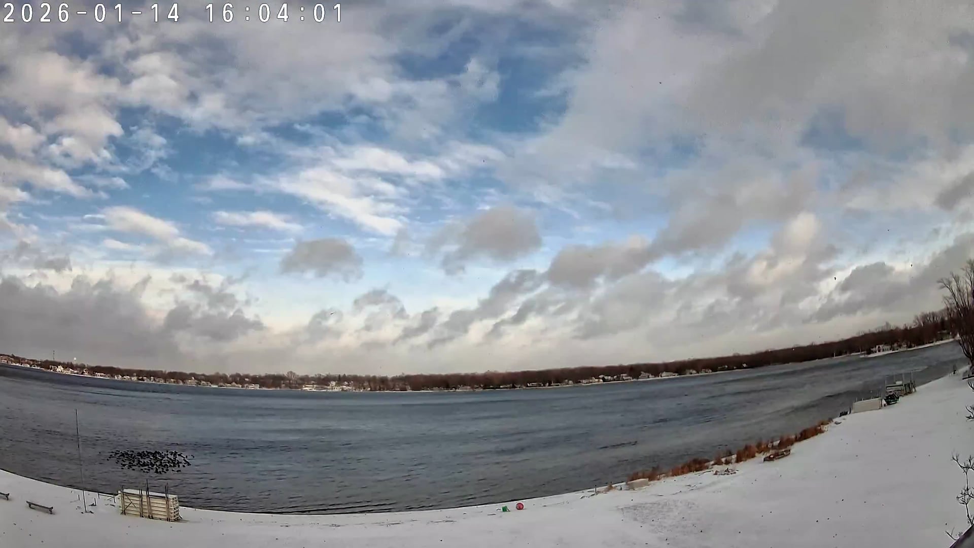 Winona Lake Sunset — January 14, 2026