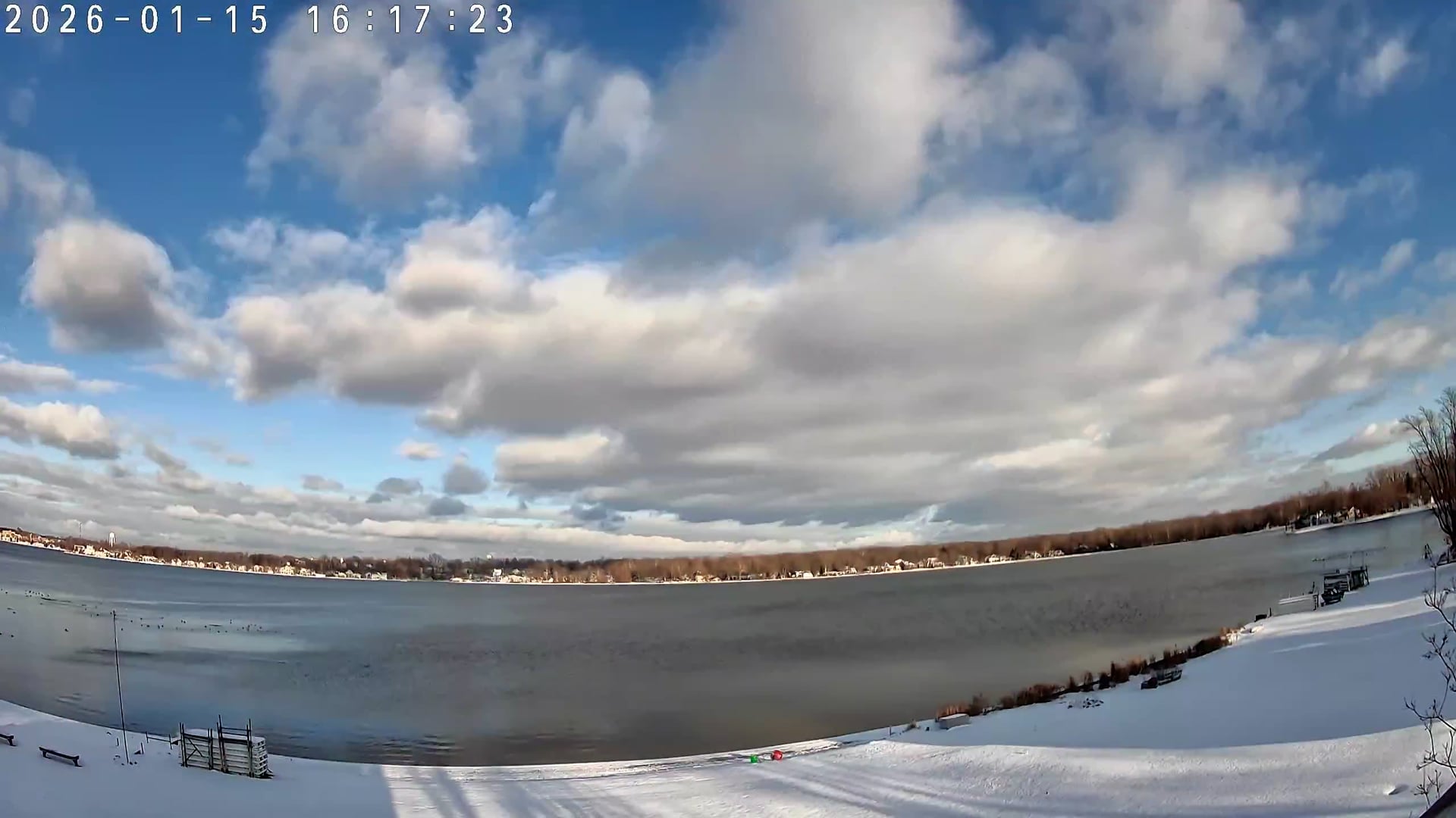 Winona Lake Sunset — January 15, 2026