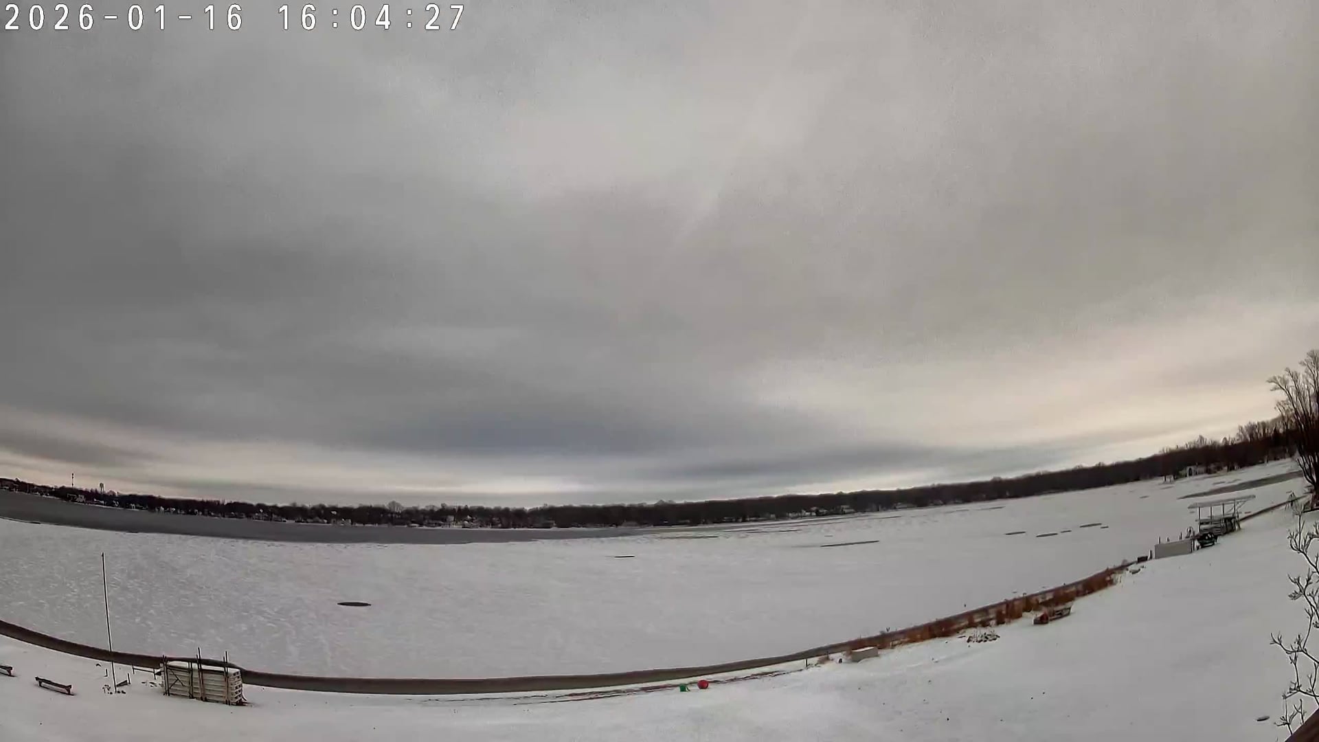 Winona Lake Sunset — January 16, 2026