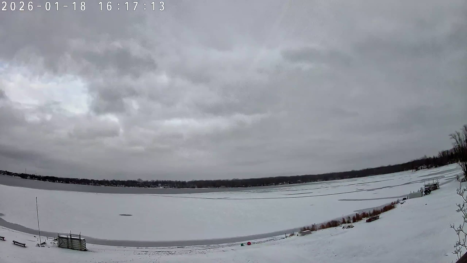 Winona Lake Sunset — January 18, 2026