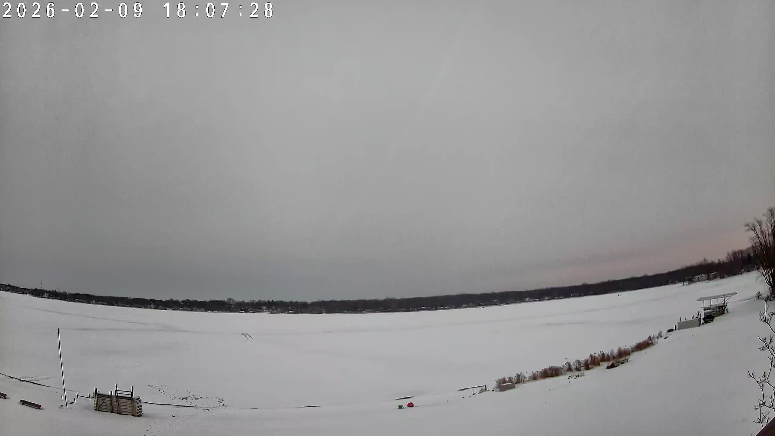 Winona Lake Sunset — February 9, 2026