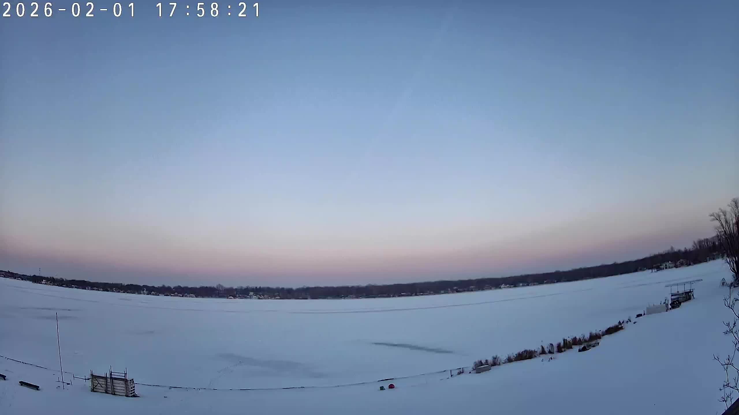 Winona Lake Sunset — February 1, 2026