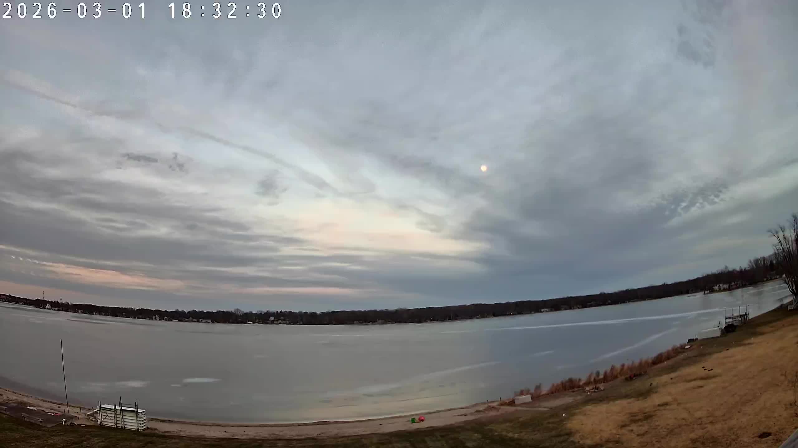 Winona Lake Sunset — March 1, 2026