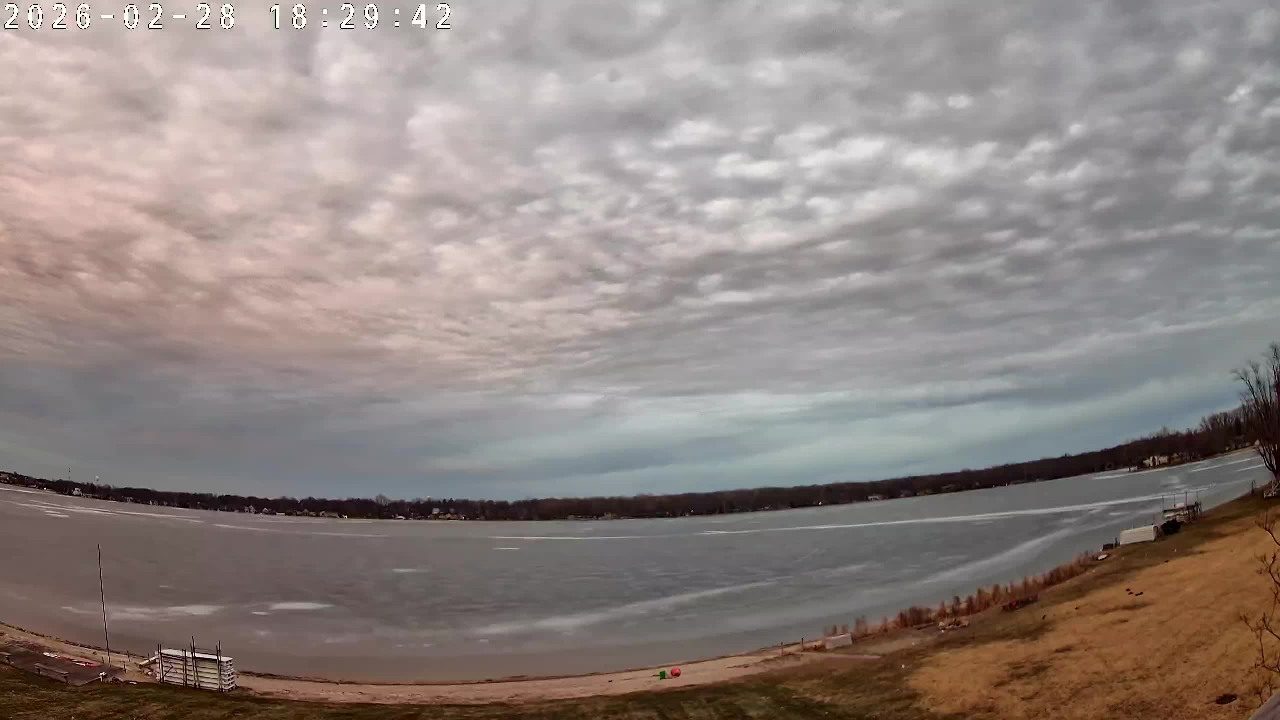 Winona Lake Sunset — February 28, 2026