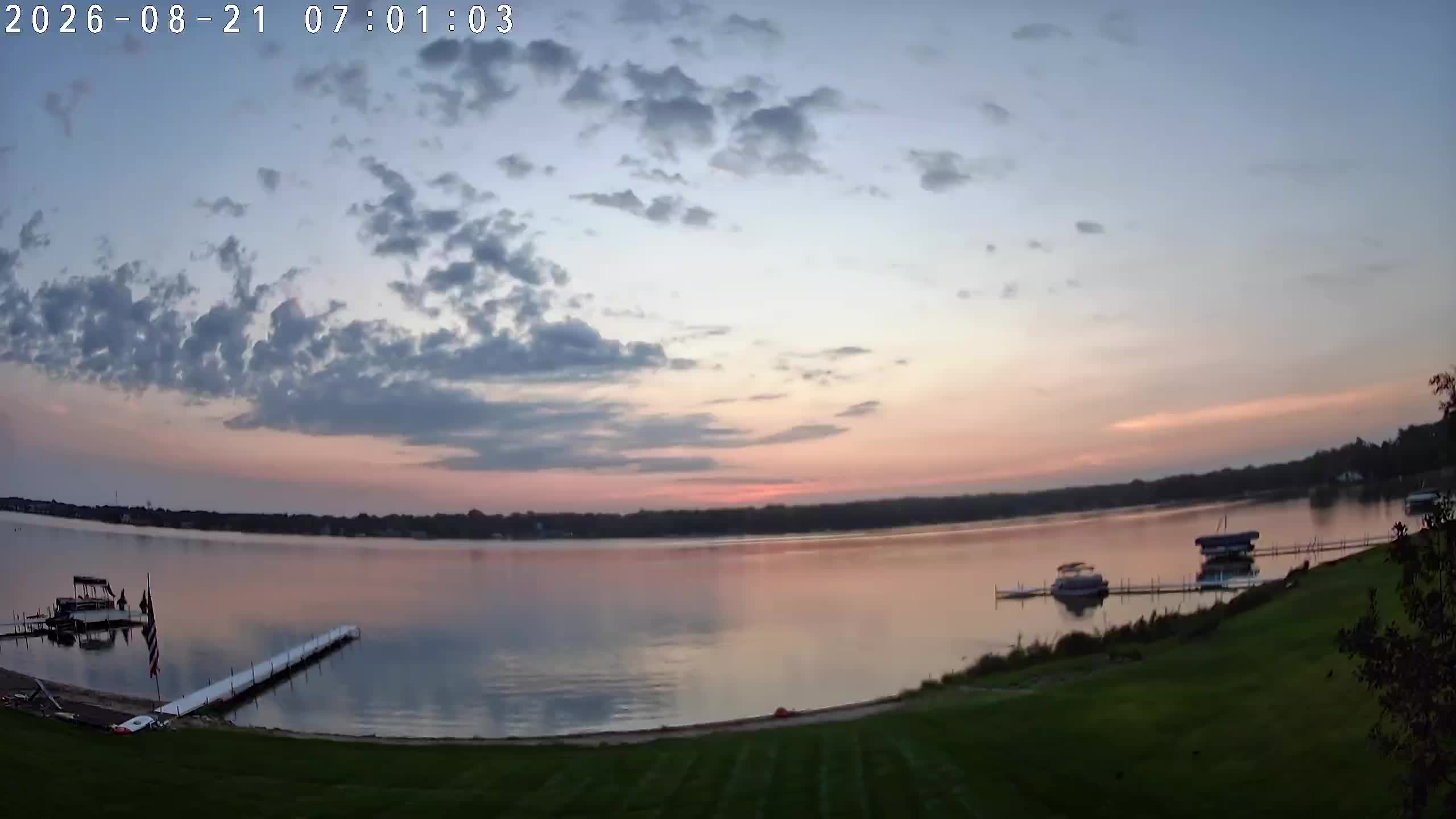 Winona Lake Sunrise — August 21, 2026